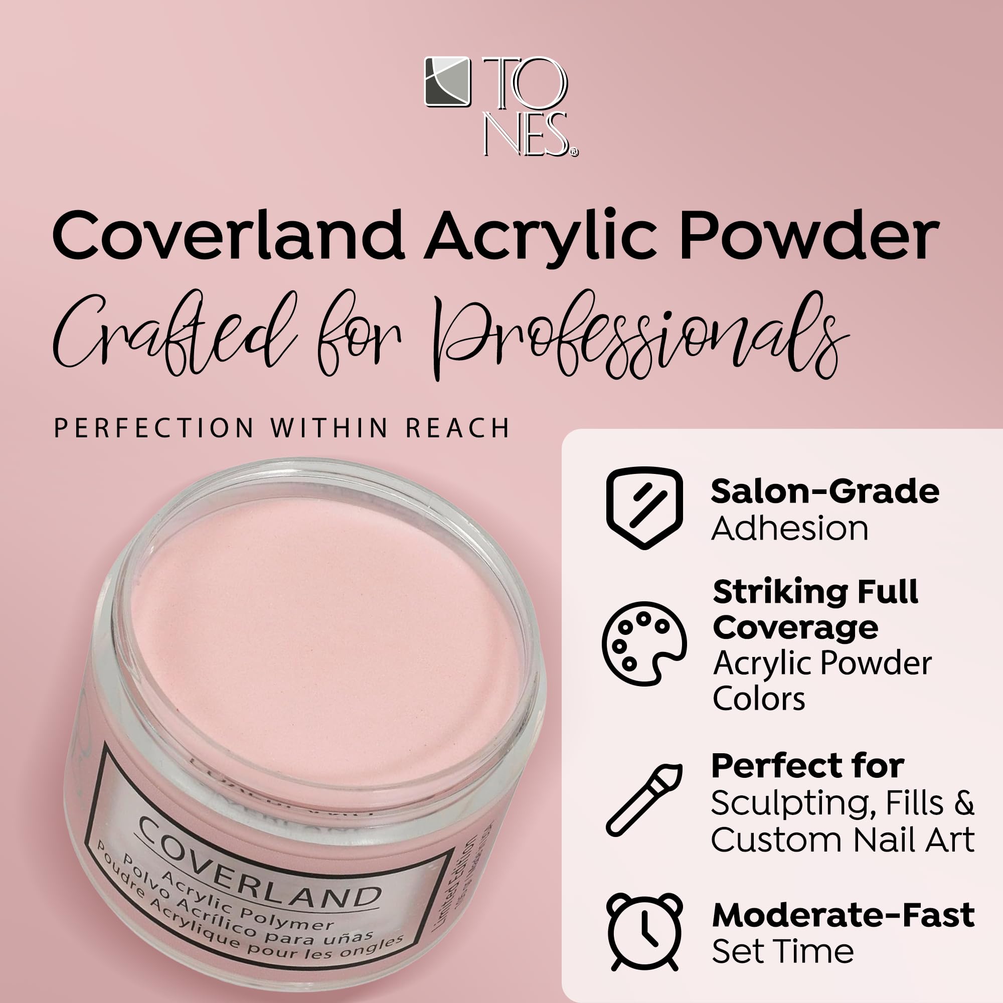 TONES Coverland Acrylic Powder 3.5oz Goyave – Limited Edition