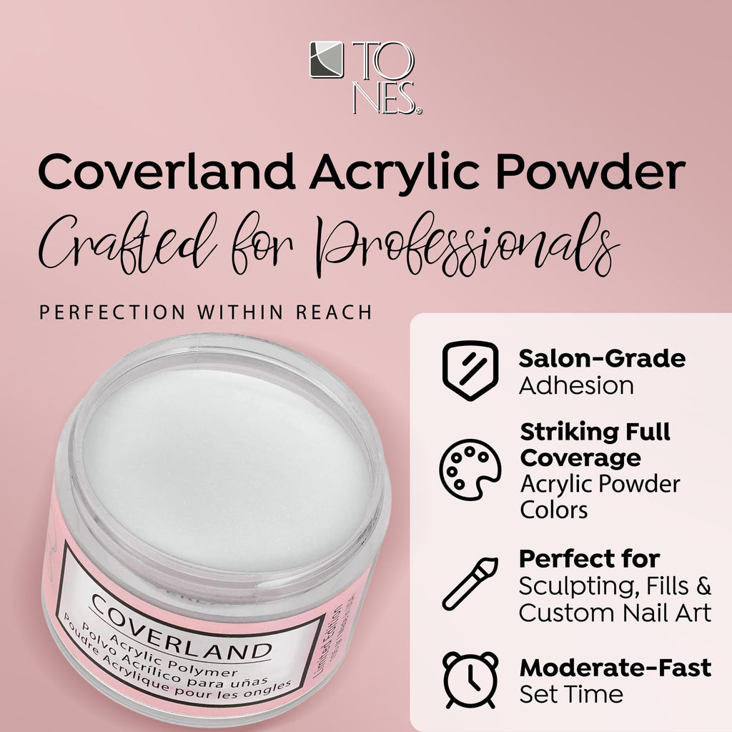 Coverland Acrylic Powder 3.5oz Moonlit – Limited Edition by TONES
