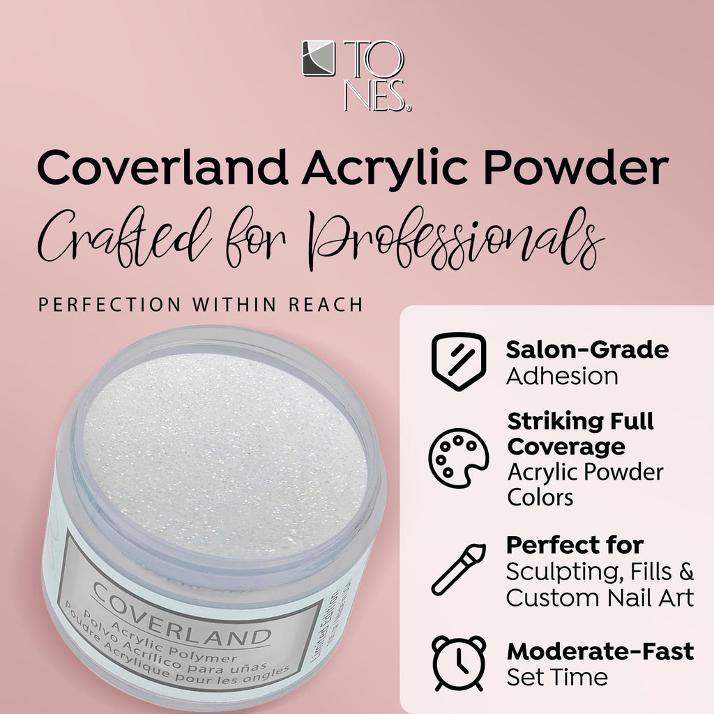 TONES Coverland Snowflakes Acrylic Powder 3.5oz – Limited Edition