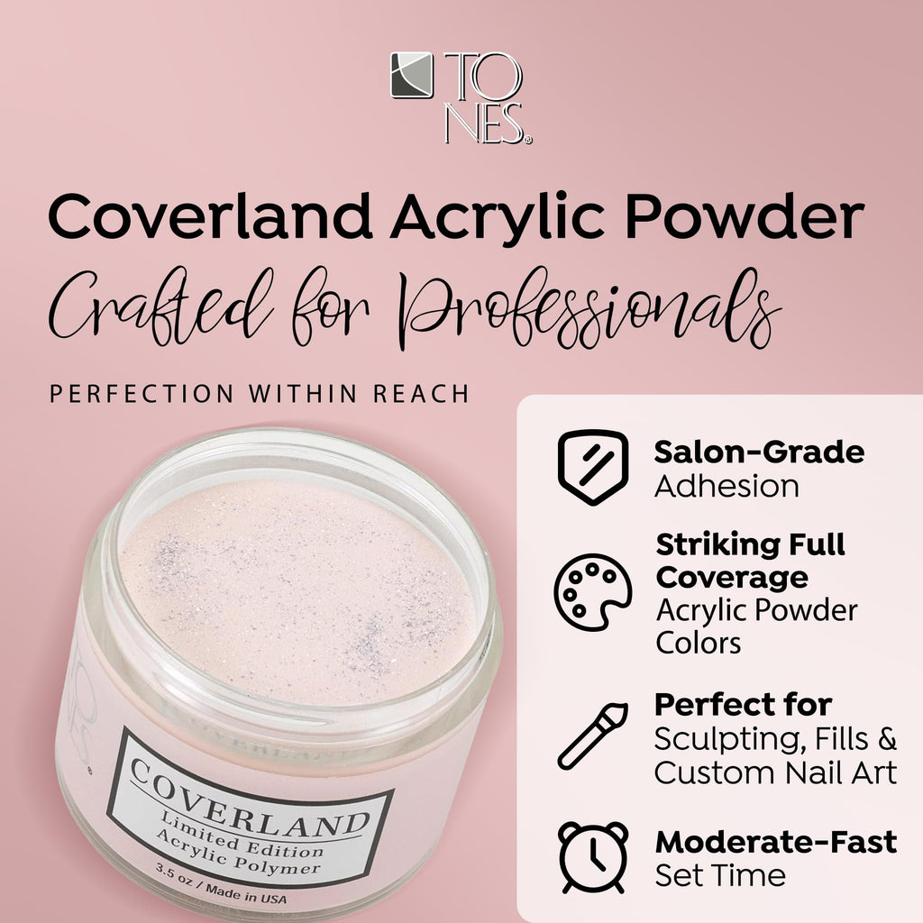 TONES Coverland Acrylic Powder 3.5oz – Sexy Brown Limited Edition