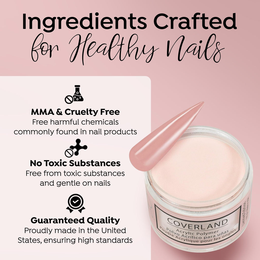 TONES Coverland Acrylic Powder Sweet Sin – 3.5oz | Limited Edition, Long-Lasting, Bubble-Free Finish
