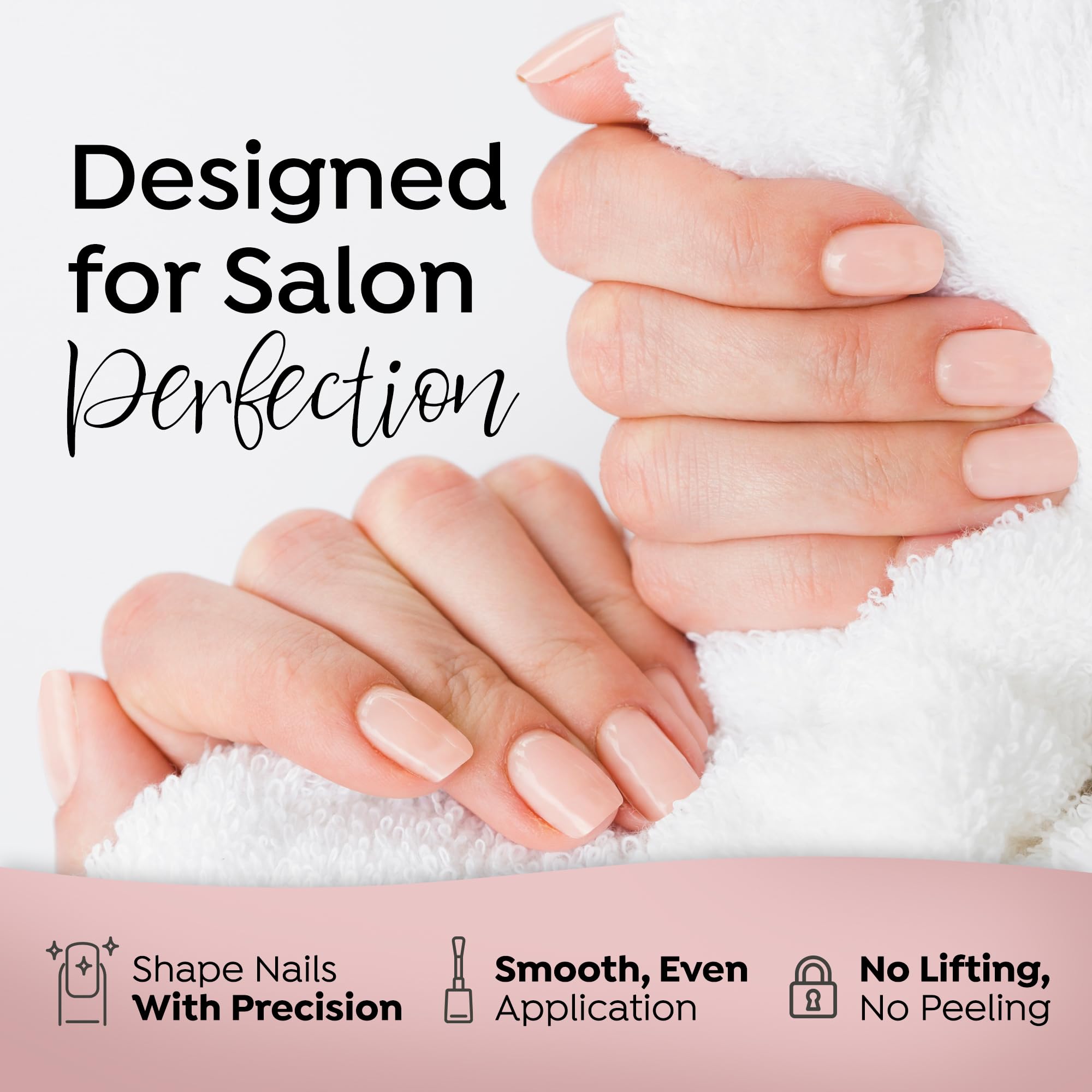 TONES Pro Acrylic Nail Powder – Cover Almond Soft Nude Beige, 8.5 oz | Salon-Quality Extensions & 3D Art