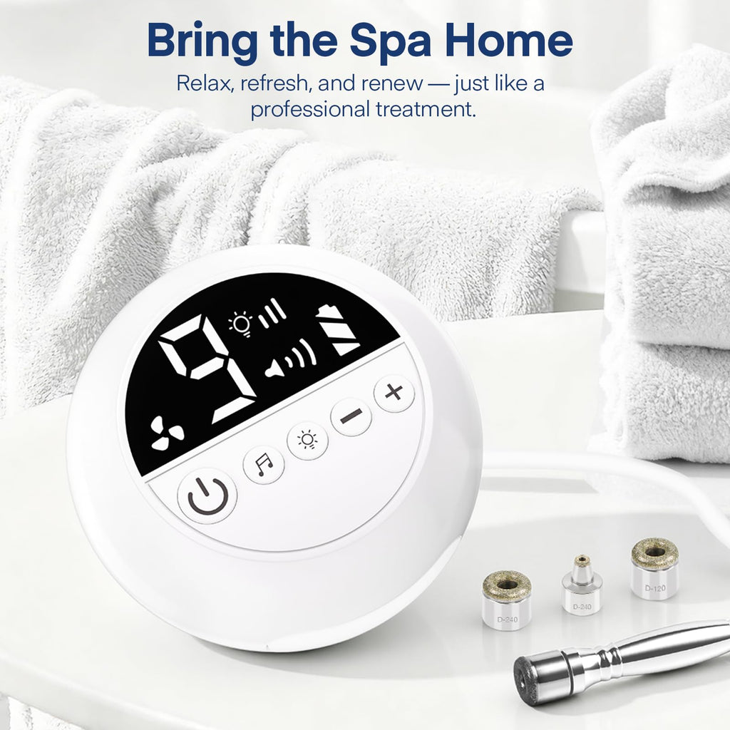 TopDirect Mini Microdermabrasion Machine – Portable Diamond Dermabrasion with Adjustable Suction