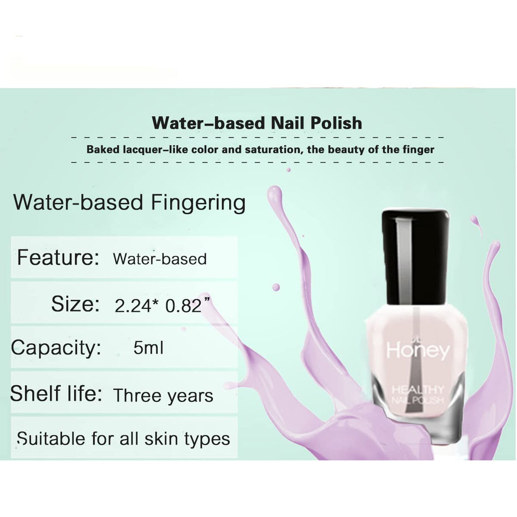 Tophany Non Toxic Water-Based Nail Polish Set – 12×5ml, Peel-Off, Fast Dry