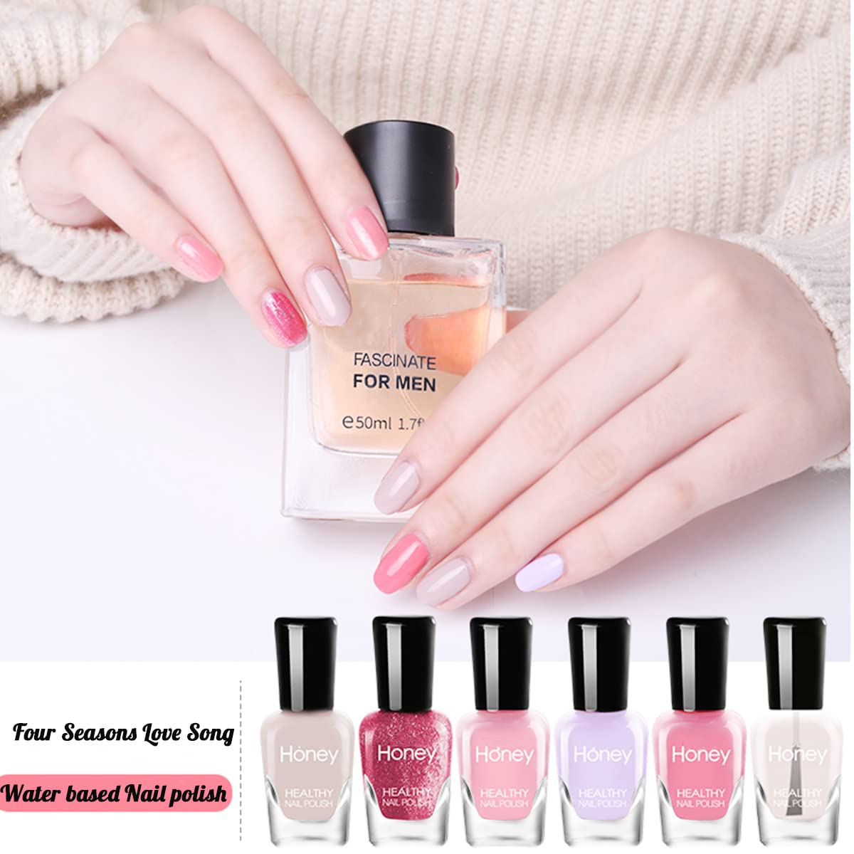 Tophany Non Toxic Nail Polish Set – Water-Based Peelable & Quick-Dry (12 Bottles)