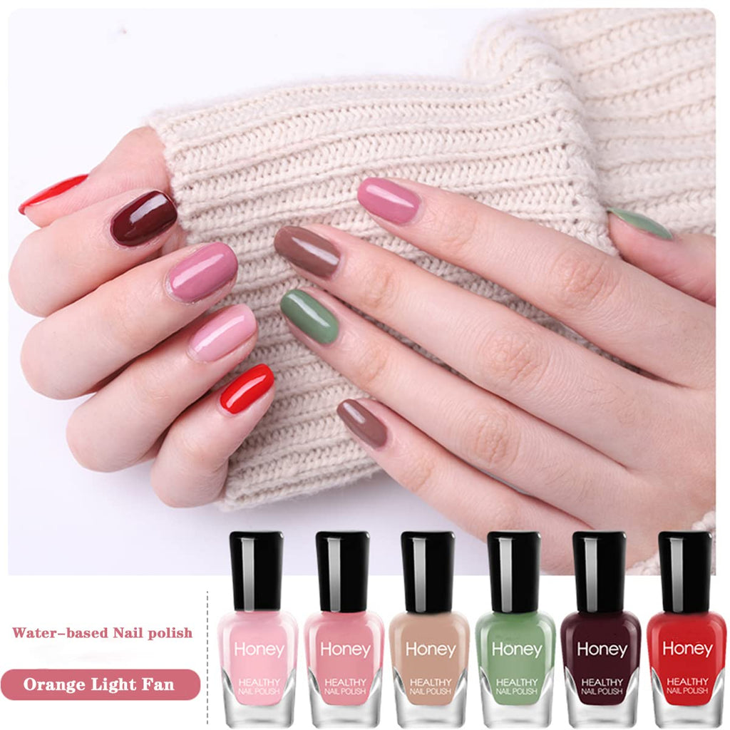 Tophany Non Toxic Water-Based Nail Polish Set – 12×5ml, Peel-Off, Fast Dry