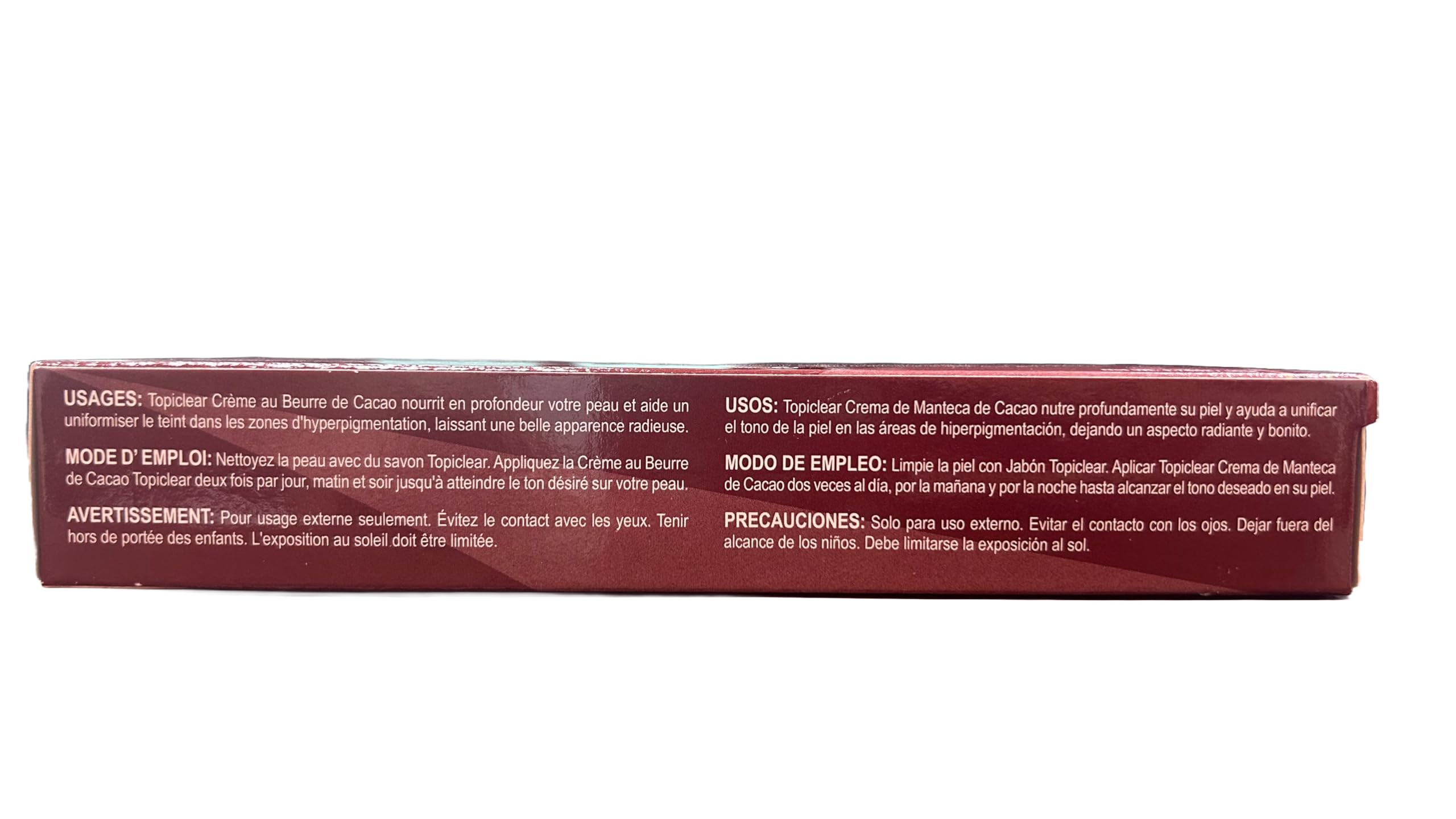 Topiclear Cocoa Butter Cream - 1.76 oz Tube (Pack of 2) | Rich Hydration