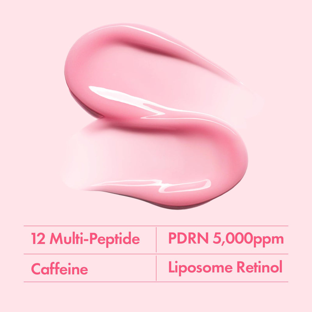 TOSOWOONG PDRN Pink Peptide Eye Cream – Salmon DNA PDRN 5000ppm, Liposome Retinol, Caffeine (30ml)