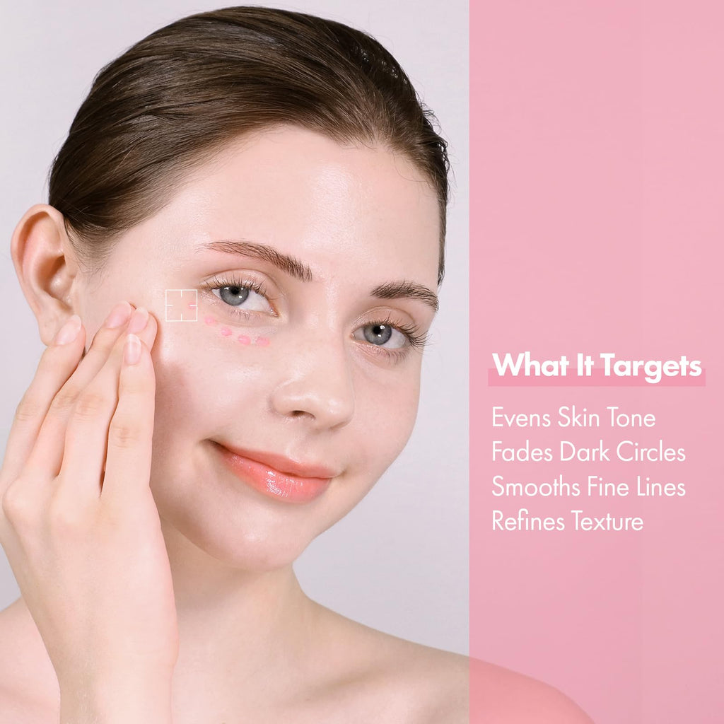 TOSOWOONG PDRN Pink Peptide Eye Cream – Salmon DNA PDRN 5000ppm, Liposome Retinol, Caffeine (30ml)
