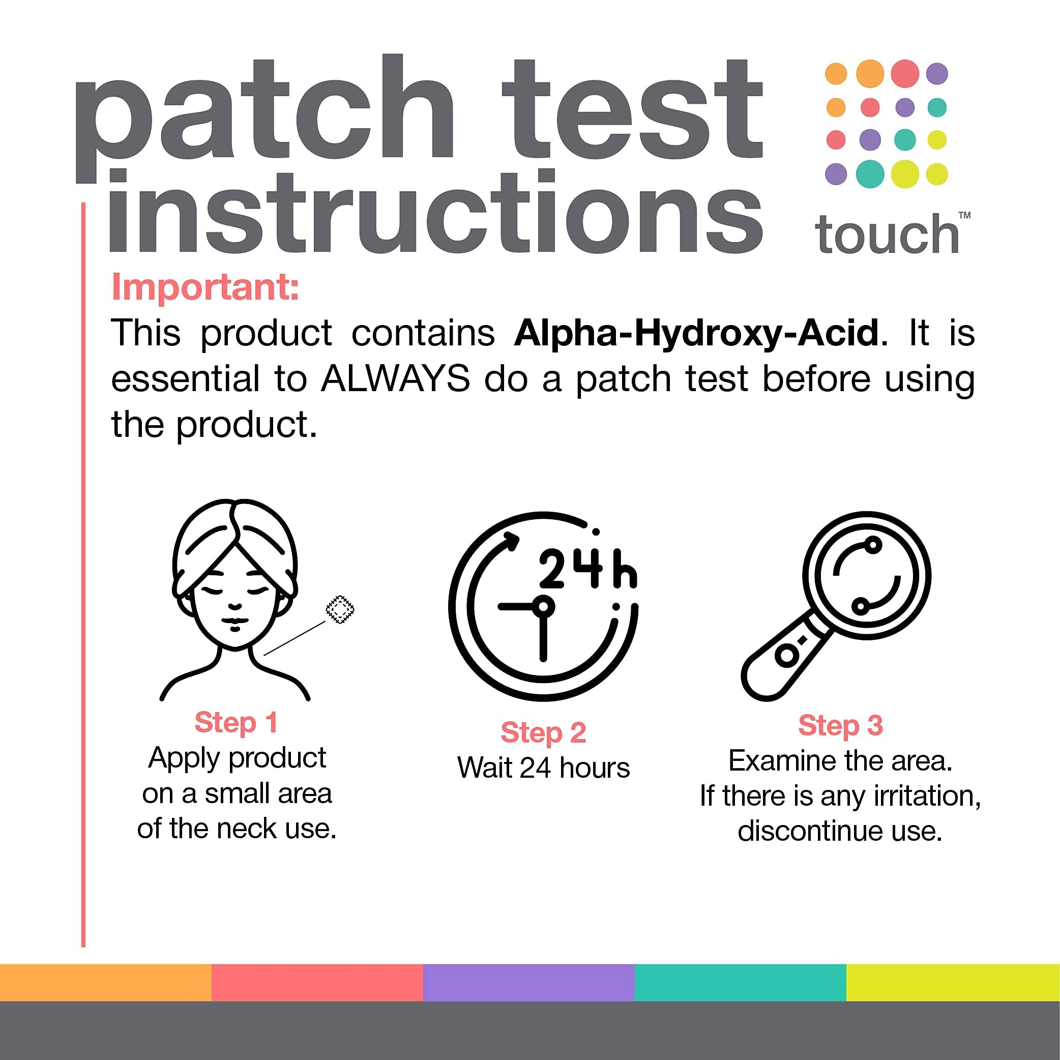 Touch 7% Glycolic Acid Toner with Rose Water, Witch Hazel & Aloe – Alcohol & Oil Free, 6 oz