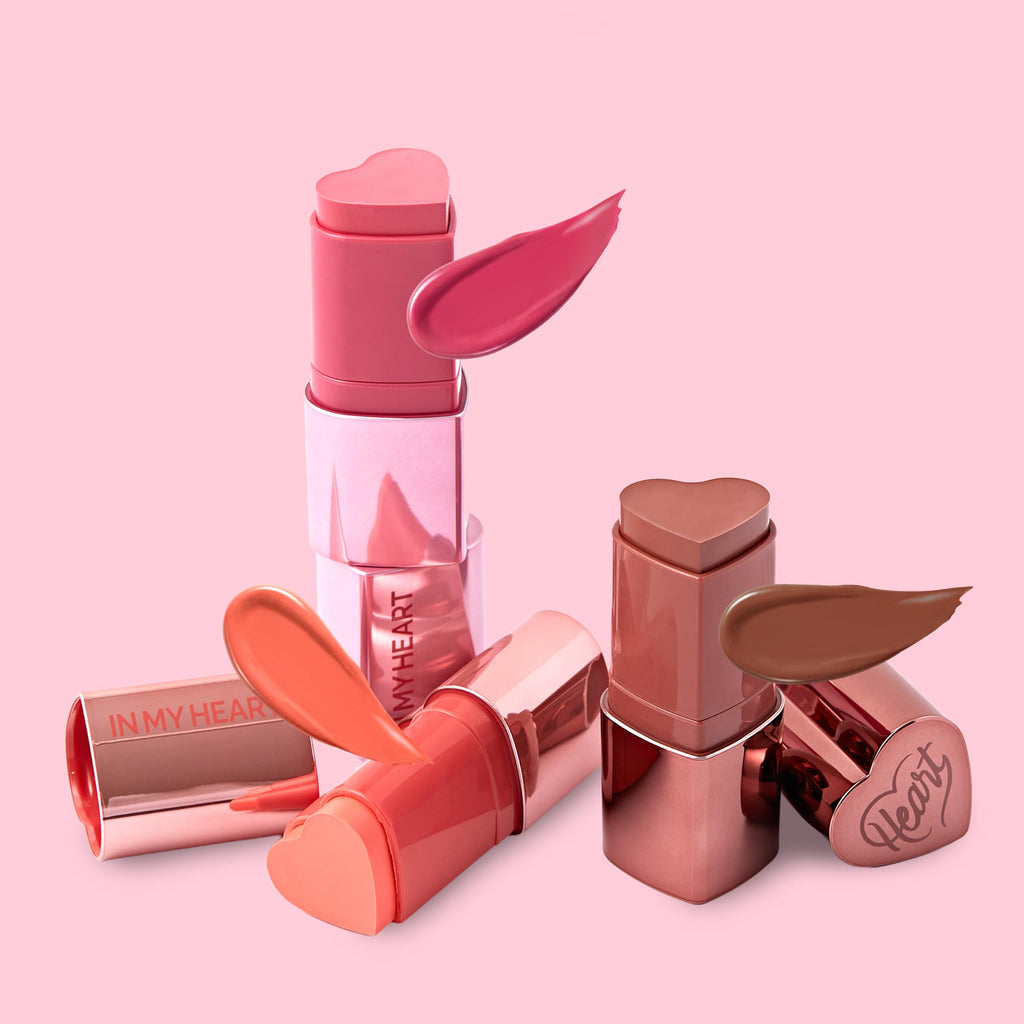 Touch in Sol In My Heart Stick Blush (#Reddish Brick) – Cream Blush Stick for Cheeks, Lips & Shading