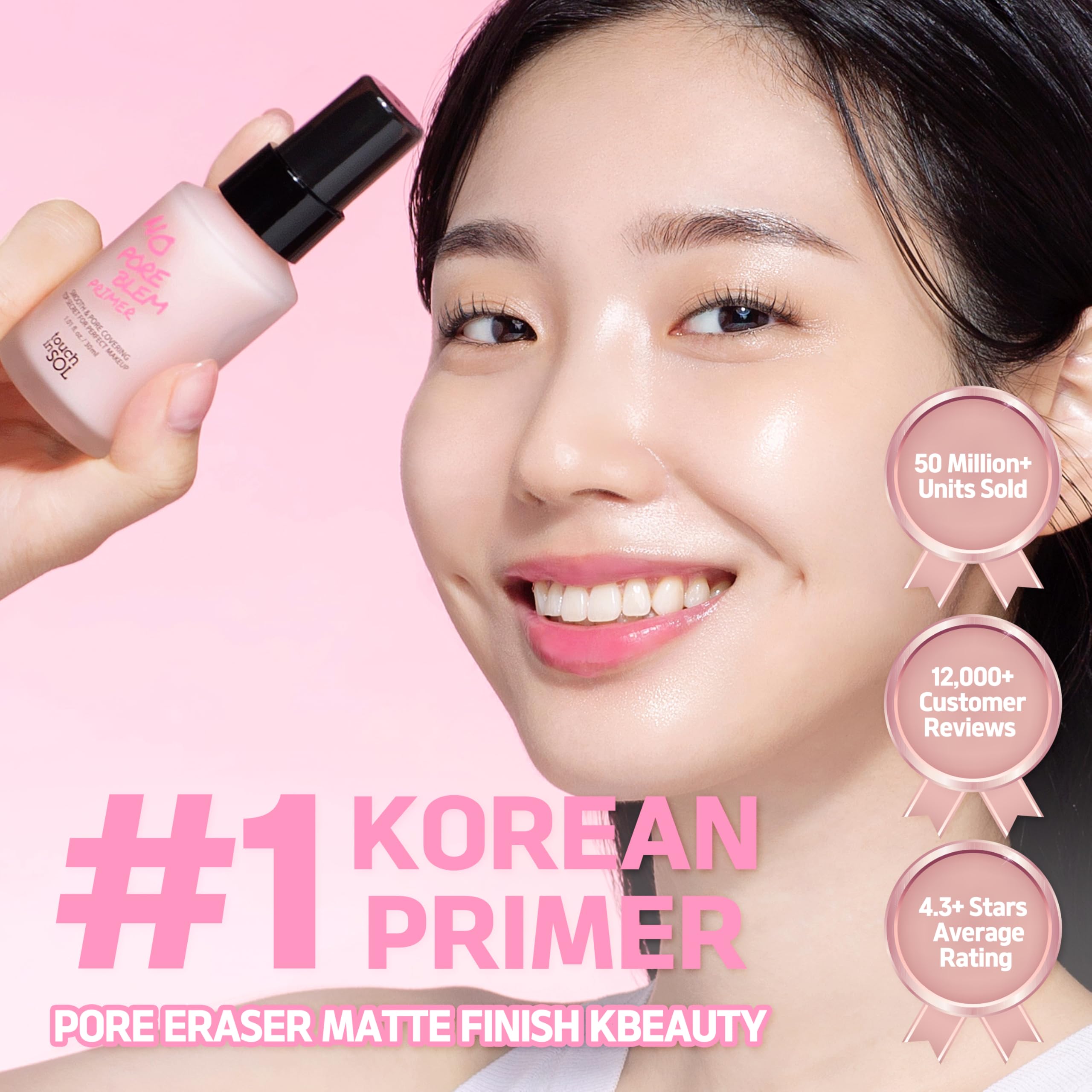 Touch in Sol No Poreblem Primer – Pore-Minimizing Matte Primer for Oily Skin | K-Beauty