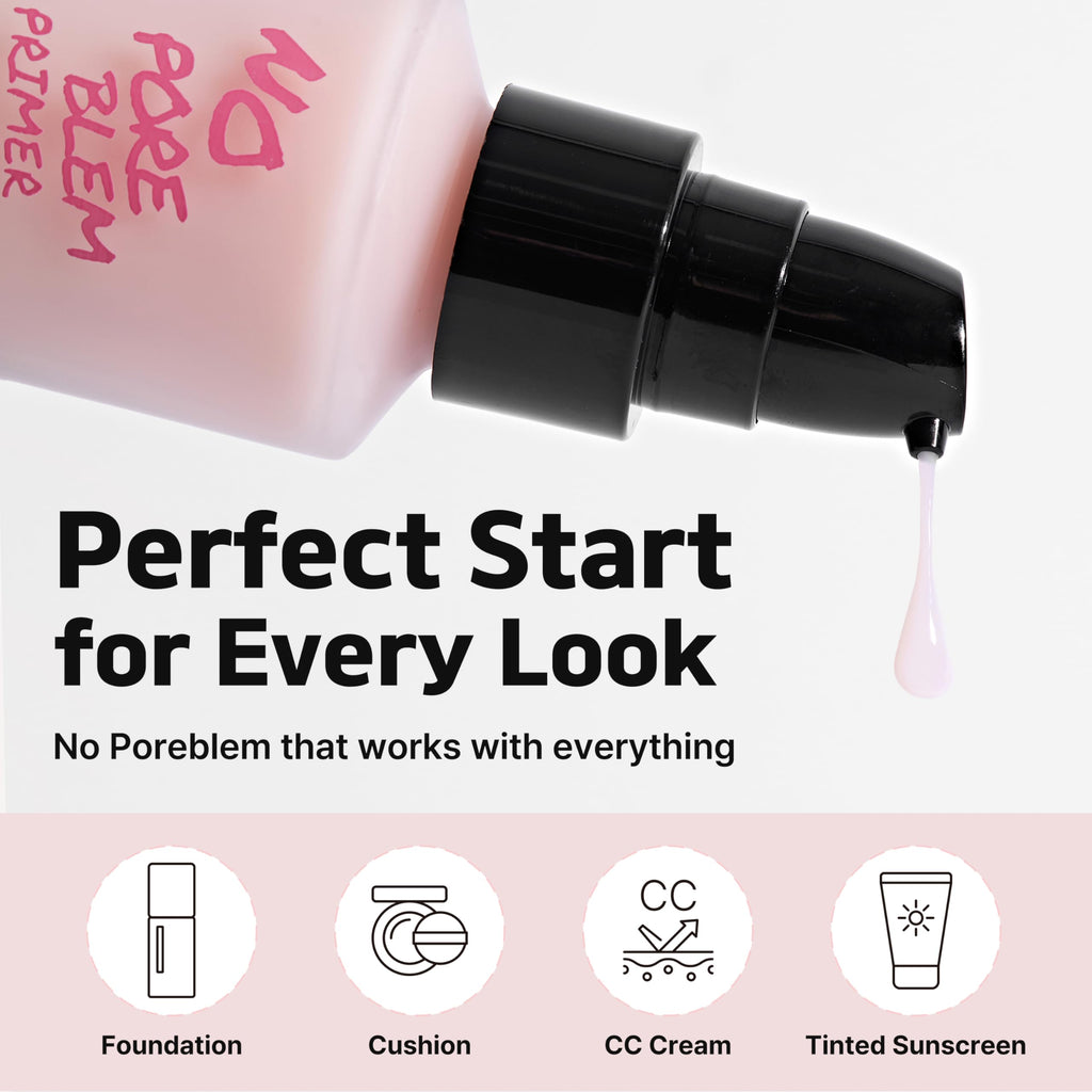 Touch in Sol No Poreblem Primer – Pore-Minimizing Matte Primer for Oily Skin | K-Beauty