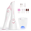 TOUCHBeauty Electric Nail File Drill with UV Stand and 5 Bits – Home Manicure Kit