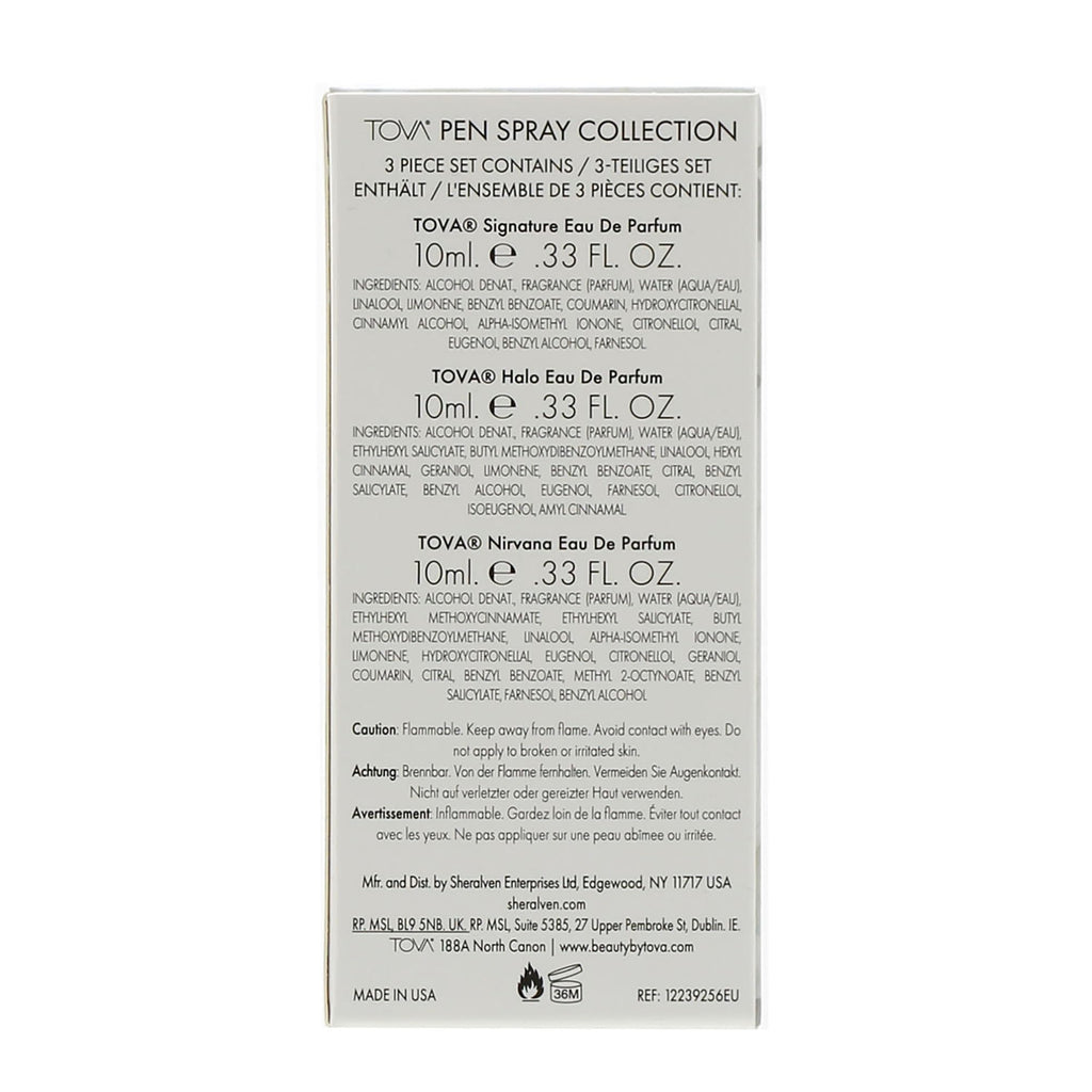 Tova Pen Spray Collection: Signature, Halo & Nirvana — 0.33 oz Set