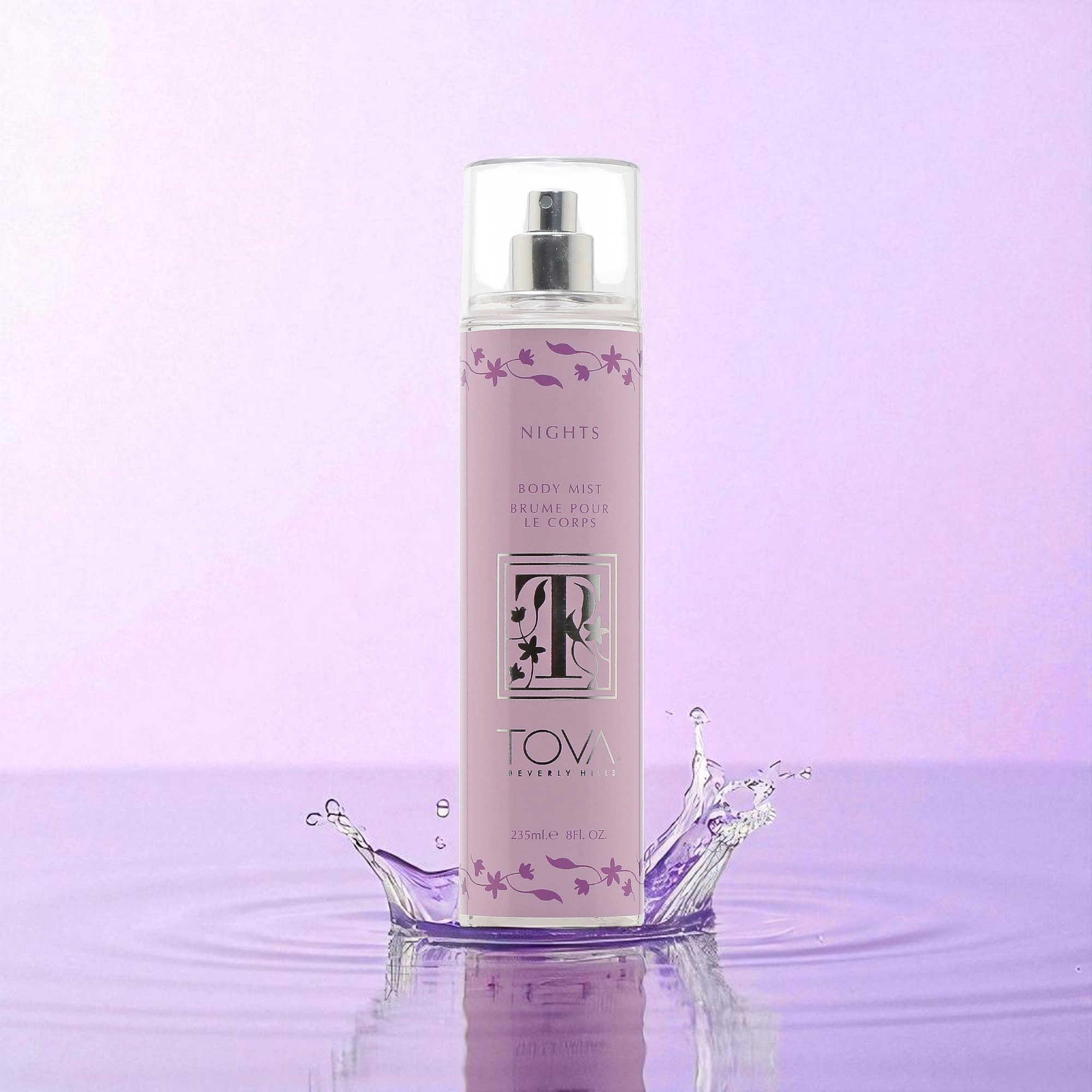 TOVA Nights Body Mist – Award-Winning Spicy Floral Fragrance for Women – USA-Made & Cruelty-Free – 8 oz