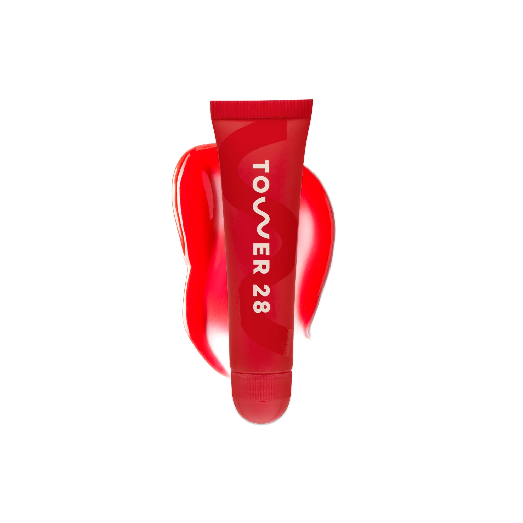 Tower 28 LipSoftie Tinted Lip Balm Treatment — Hydrating Glossy Balm + Overnight Lip Mask (Blood Orange Vanilla, 0.38 oz)