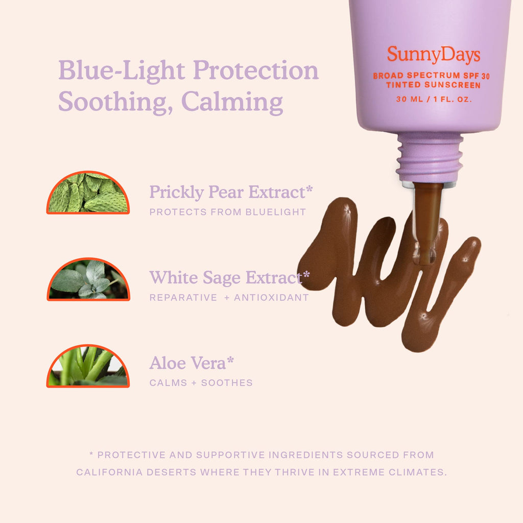 Tower 28 SunnyDays SPF 30 Tinted Moisturizer — Buildable Mineral Coverage + Sunscreen (Shade 70 Rich/Neutral)