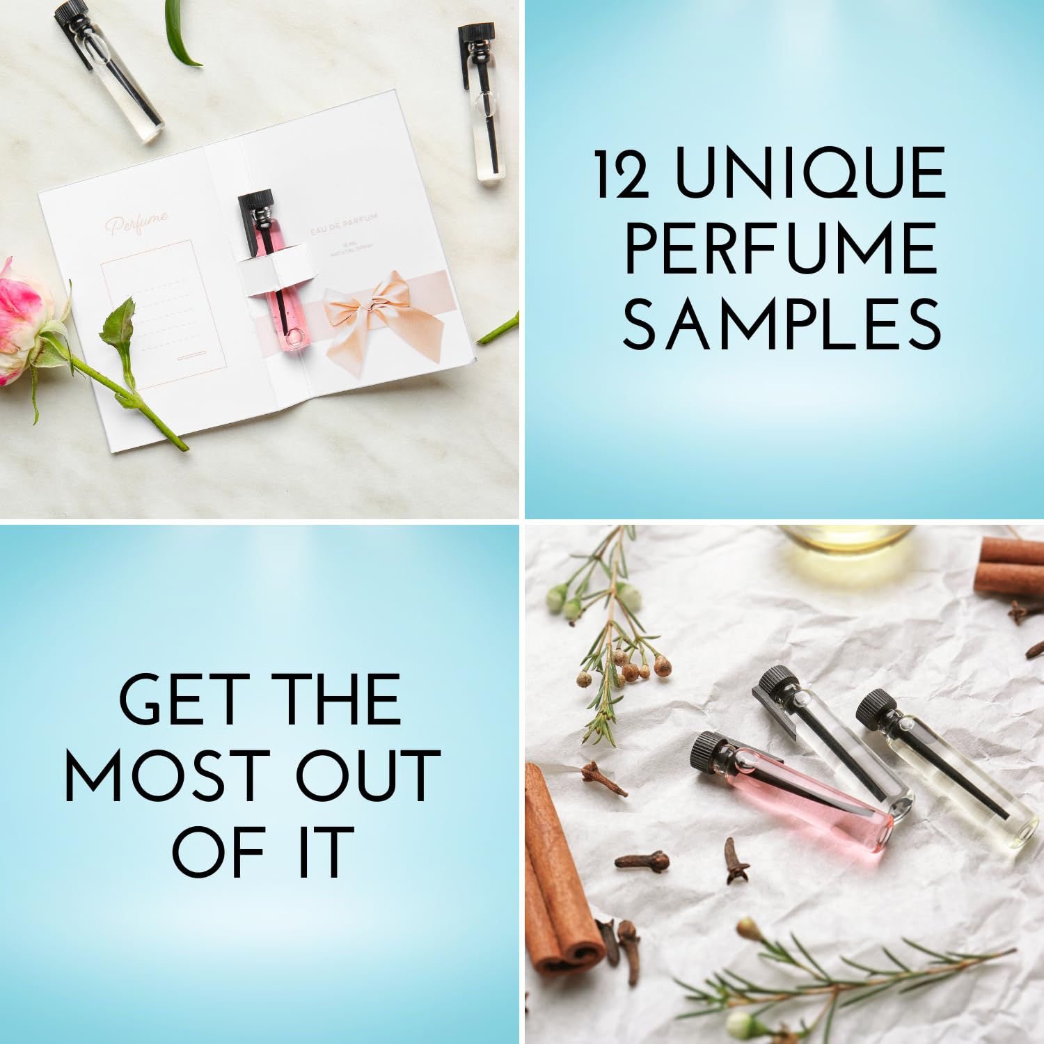 Tradeberry High End Designer Perfume Sample Set for Women – 12 Fragrance Samples