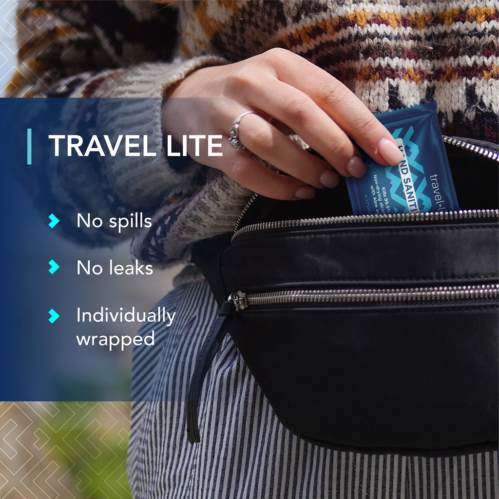 Travel Lite Alcohol-Free Hand Wipes with Aloe Vera & Vitamin E – 200 Count