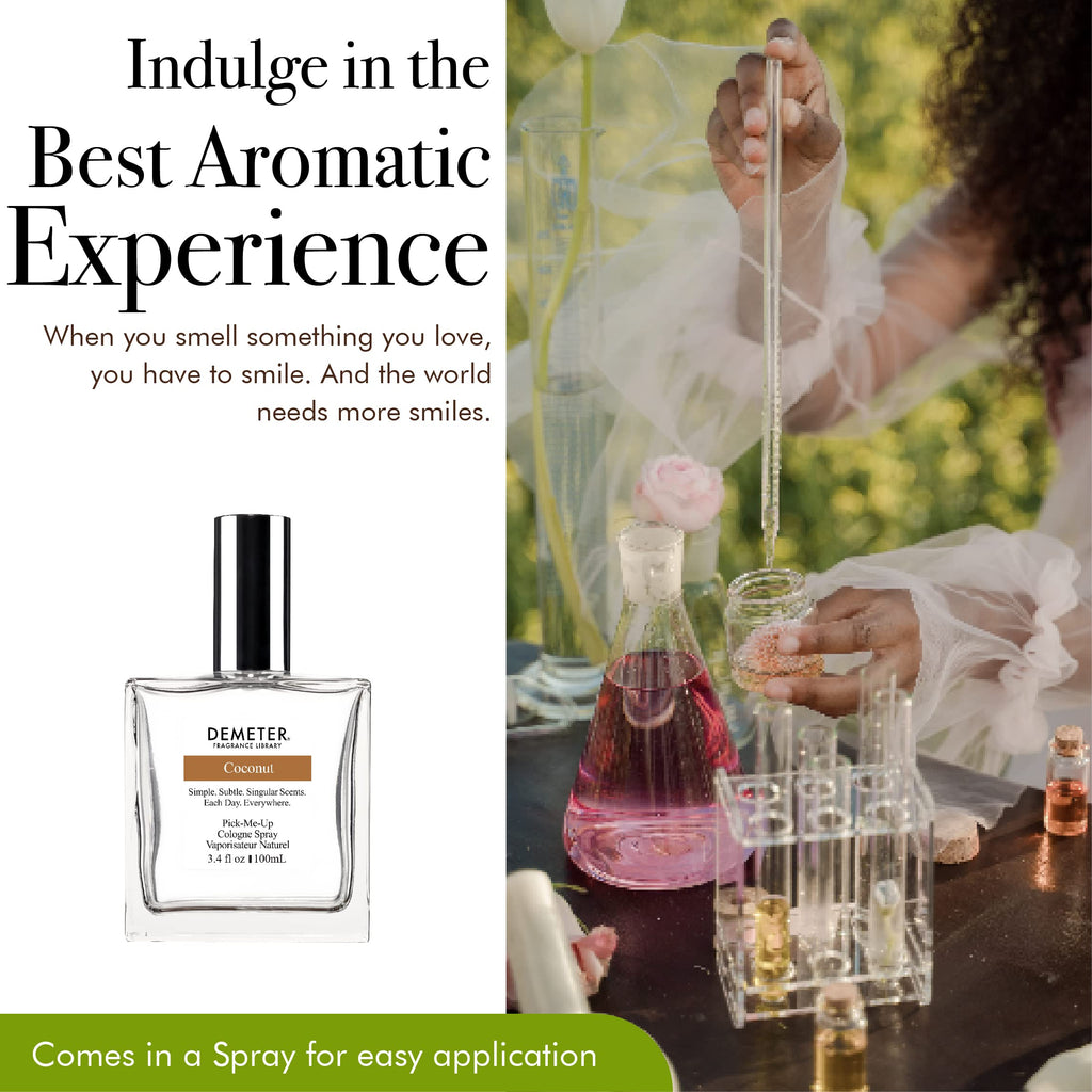 DEMETER Fragrance Library Coconut Cologne Spray 3.4 oz | Fresh Coconut Scent