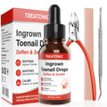 Treatonic Ingrown Toenail Treatment Kit – Nail Softening Drops & Precision Clippers for Home Care
