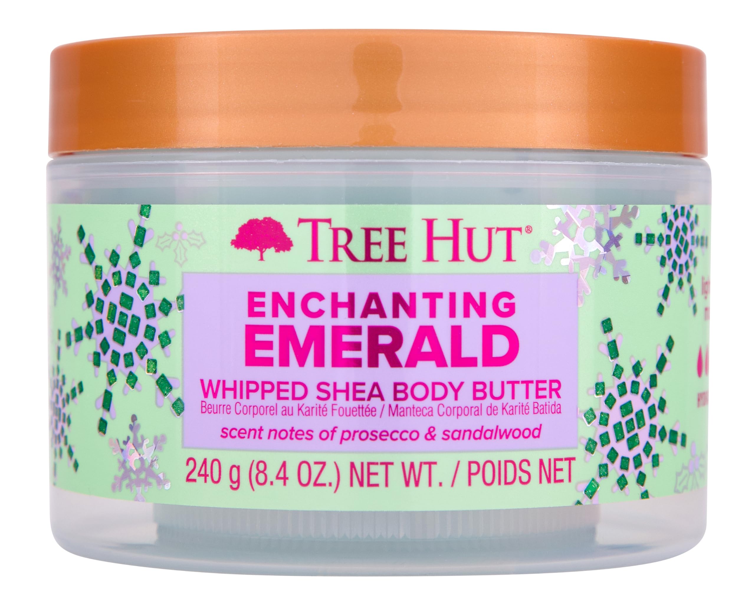 Tree Hut Enchanting Emerald Whipped Shea Body Butter – 8.4 oz | Limited Edition Holiday