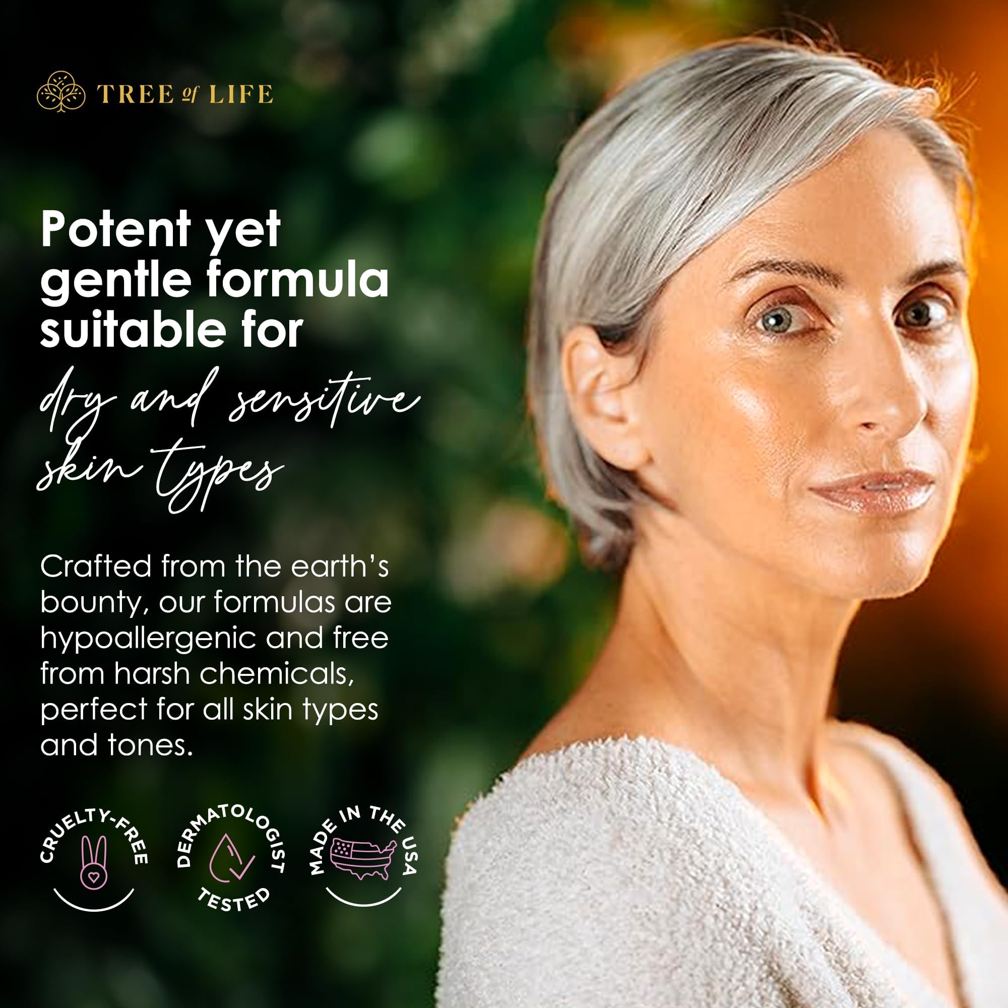 Tree of Life Beauty Retinol Serum – Hydrating Face Oil for Dark Spots & Fine Lines, 2 Fl Oz