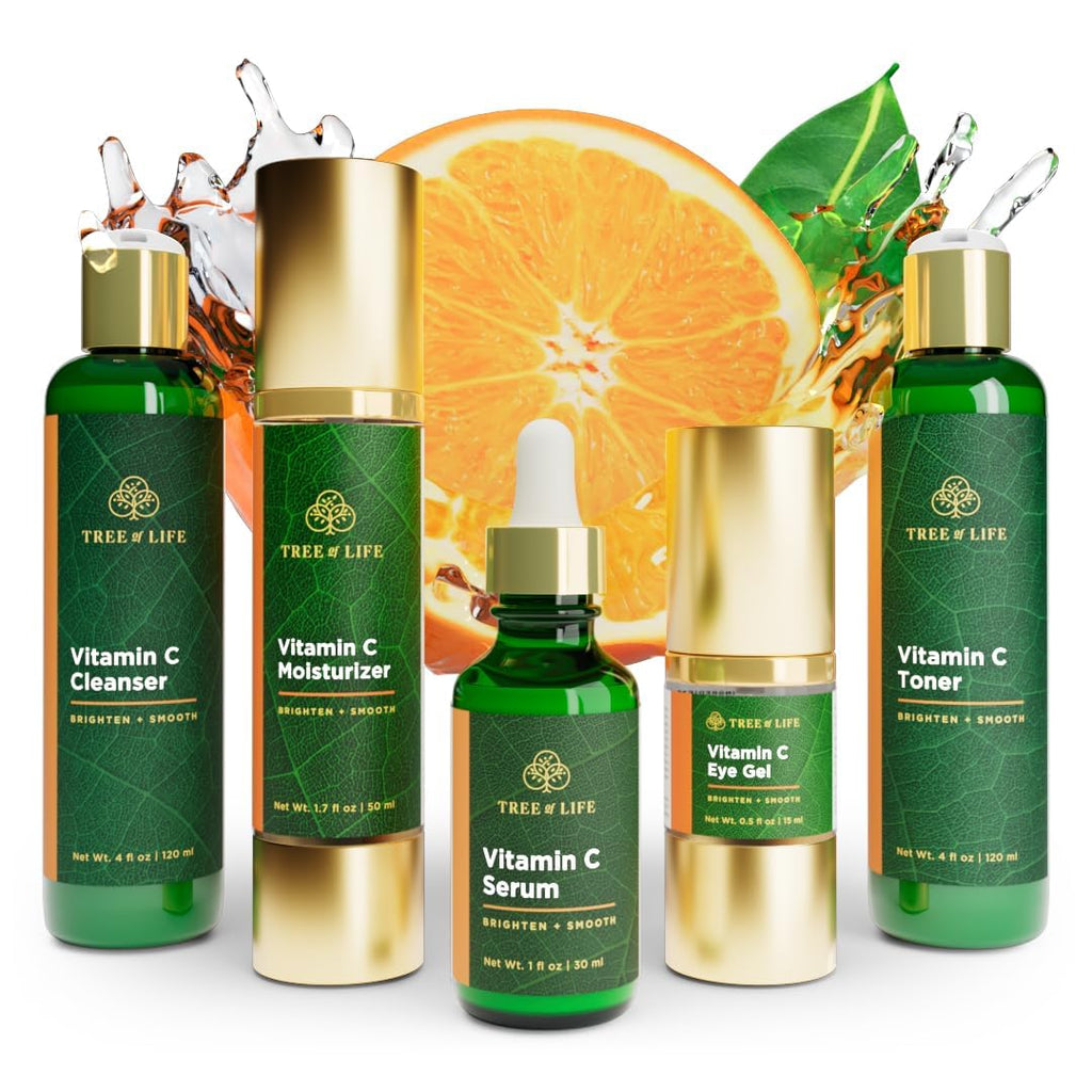 Tree of Life Beauty Ultimate Vitamin C 5-Pack Skin Care Set - Brightening, Firming & Hydrating