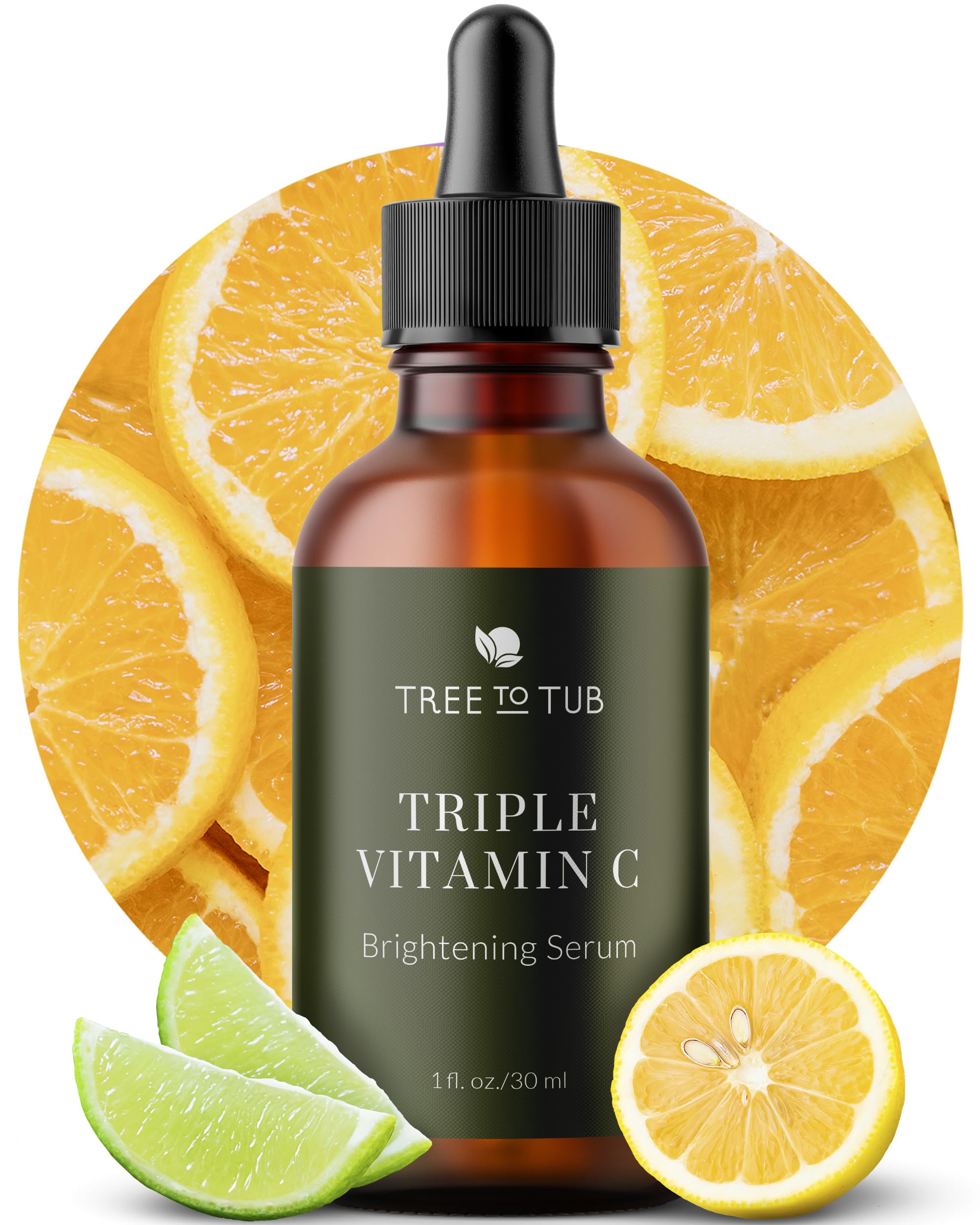 Tree To Tub Illuminating Vitamin C Serum – Triple Vitamin C Hydration + Hyaluronic Acid