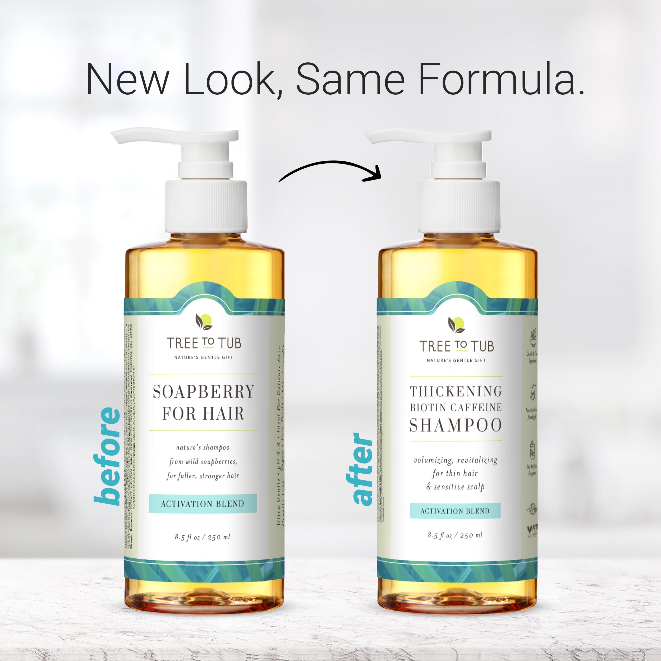 Tree to Tub Biotin Fine Hair Thickening Shampoo – Volumizing Argan Oil Shampoo
