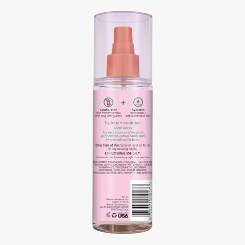 Tree Hut Merry Mint Fragrance Mist – Alcohol-Free Hydrating Body Spray, 6 fl oz