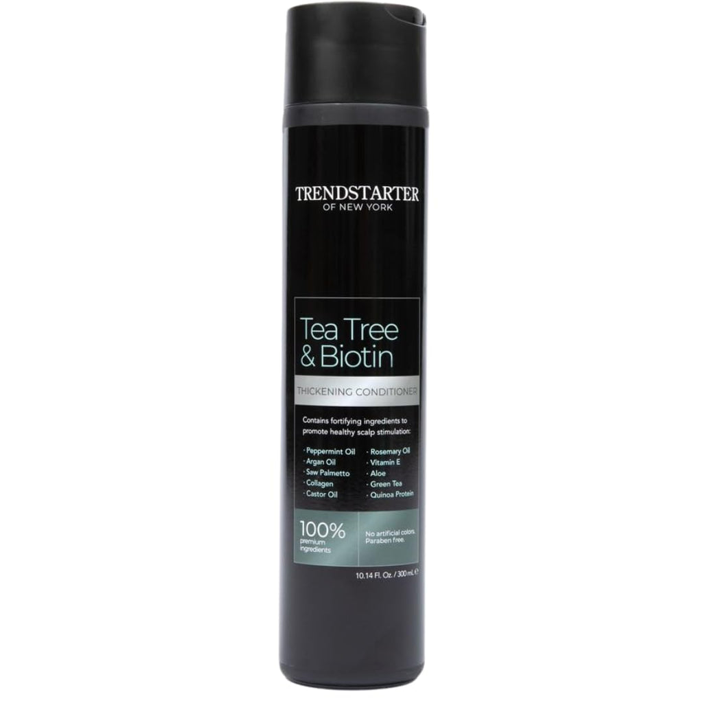 TRENDSTARTER Tea Tree & Biotin Thickening Conditioner – 10.14 Fl Oz | Argan Oil, Peppermint, Saw Palmetto