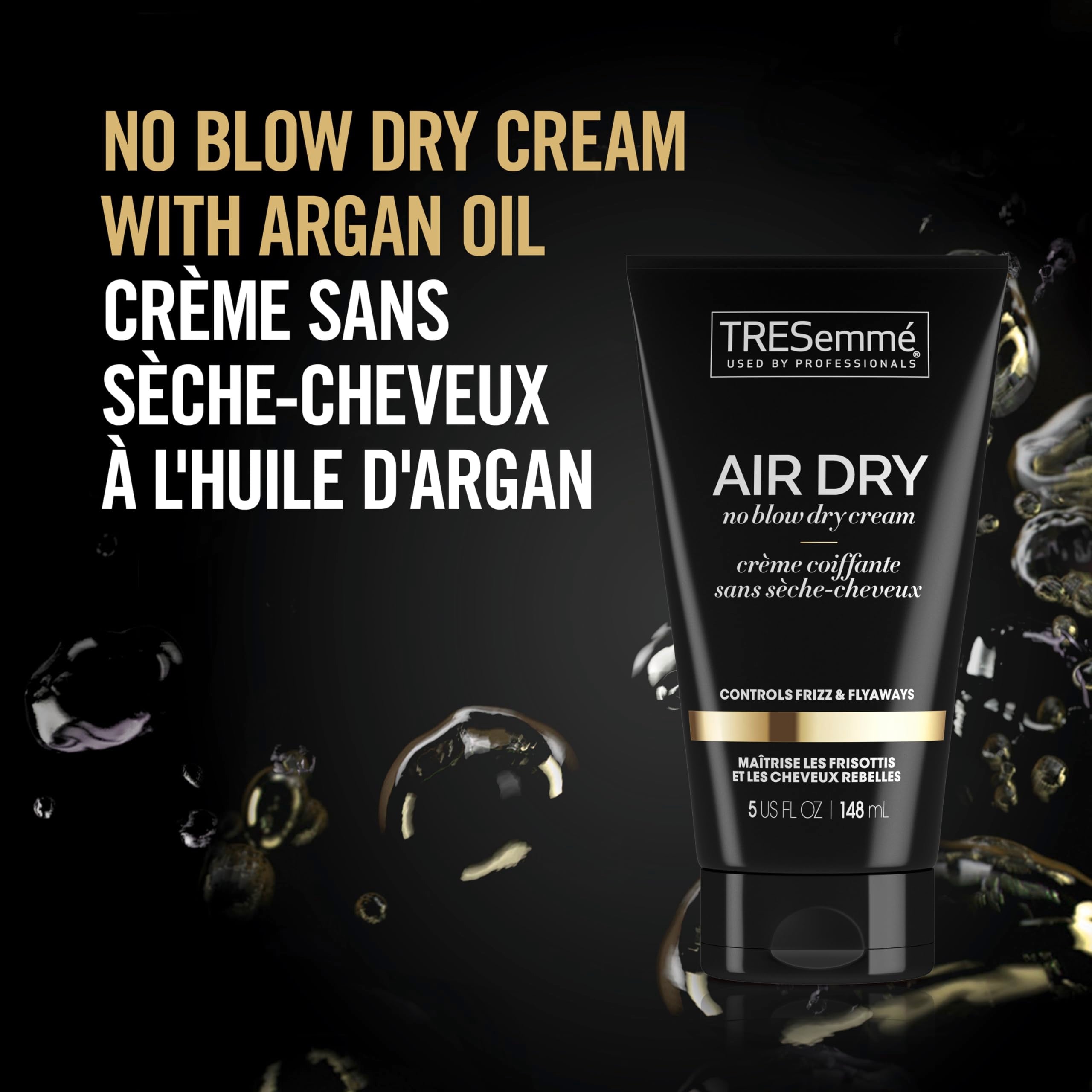 TRESemmé Air Dry Smoothing Cream – Hydrating Frizz Control for Natural, No-Heat Styling (5 oz)