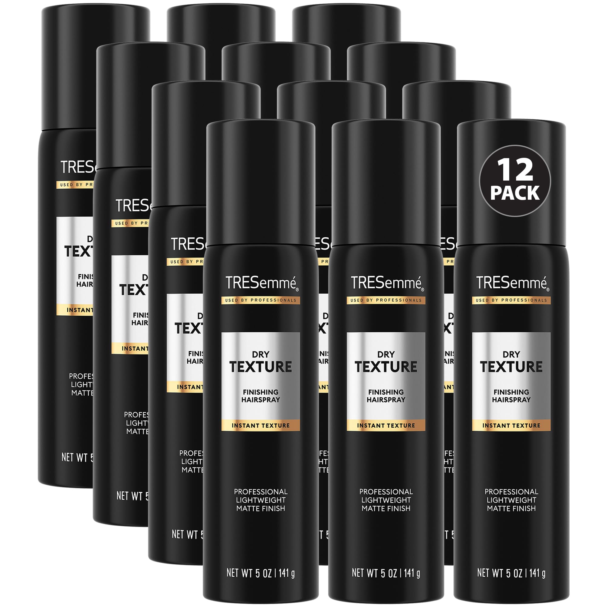 TRESemmé Dry Texture Finishing Mist 12-Pack – Volumizing & Texturizing Spray for Flat, Wavy, and Curly Hair