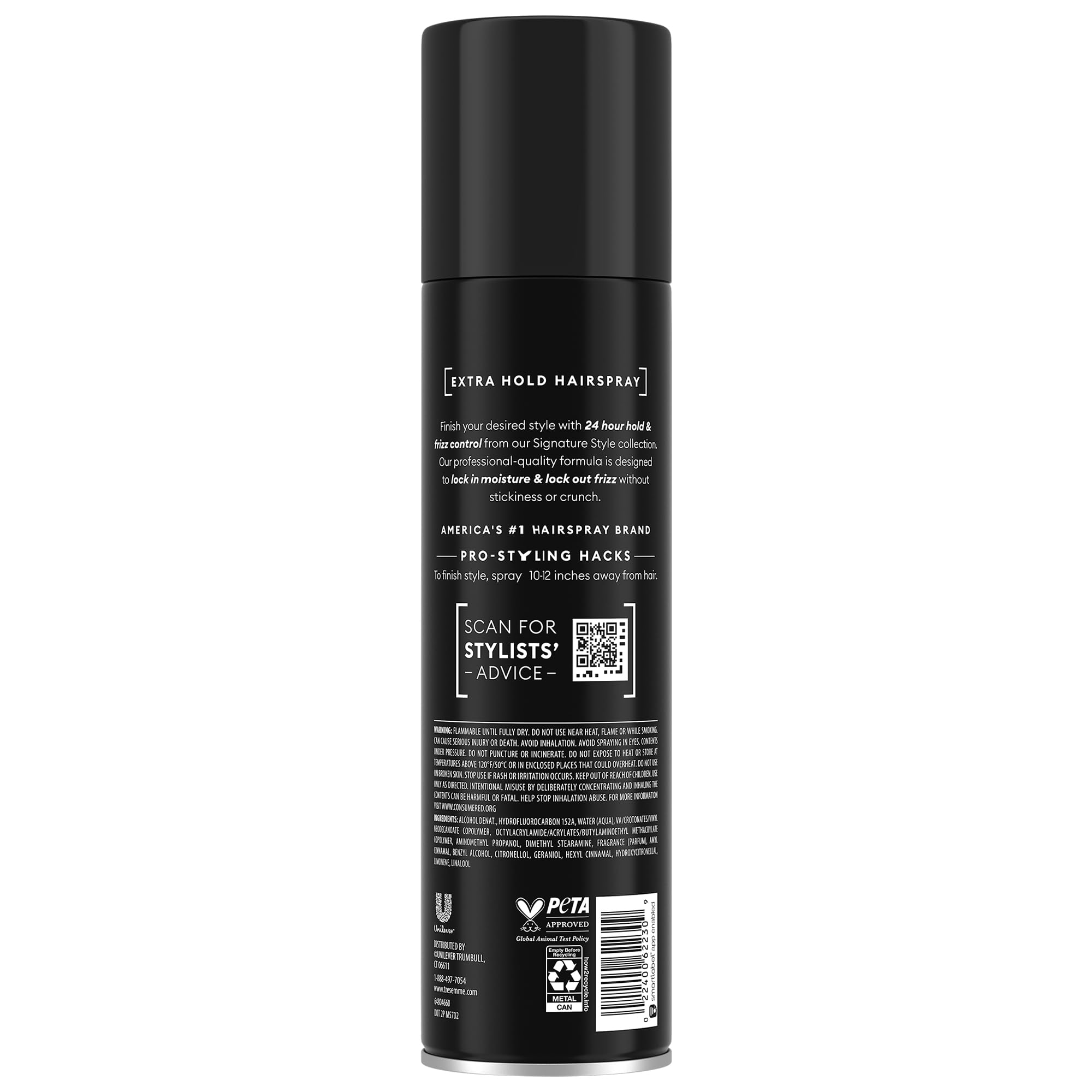 TRESemmé Extra Hold Hairspray 2-Pack + Keratin Repair Mask Set | 24H Frizz Control