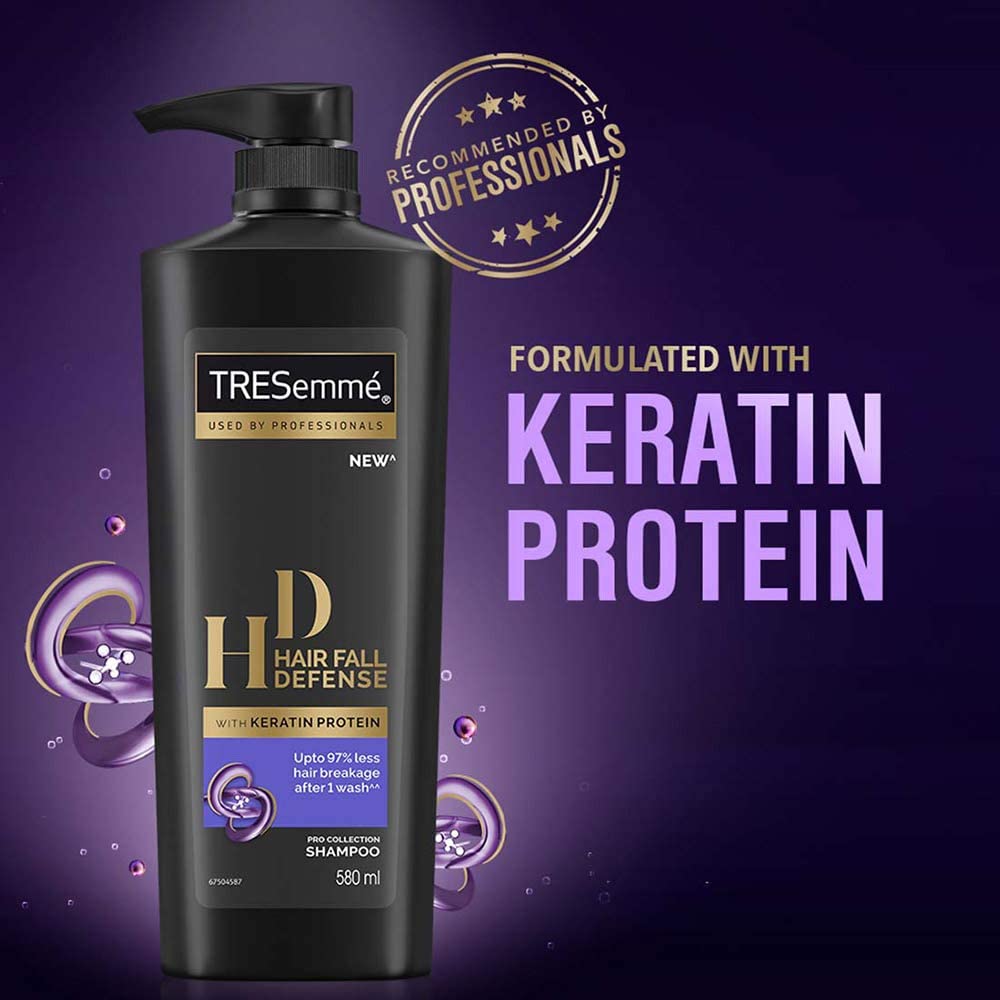 TRESemmé Hair Fall Defense Shampoo (580 ml) – Strengthen, Thicken & Reduce Breakage