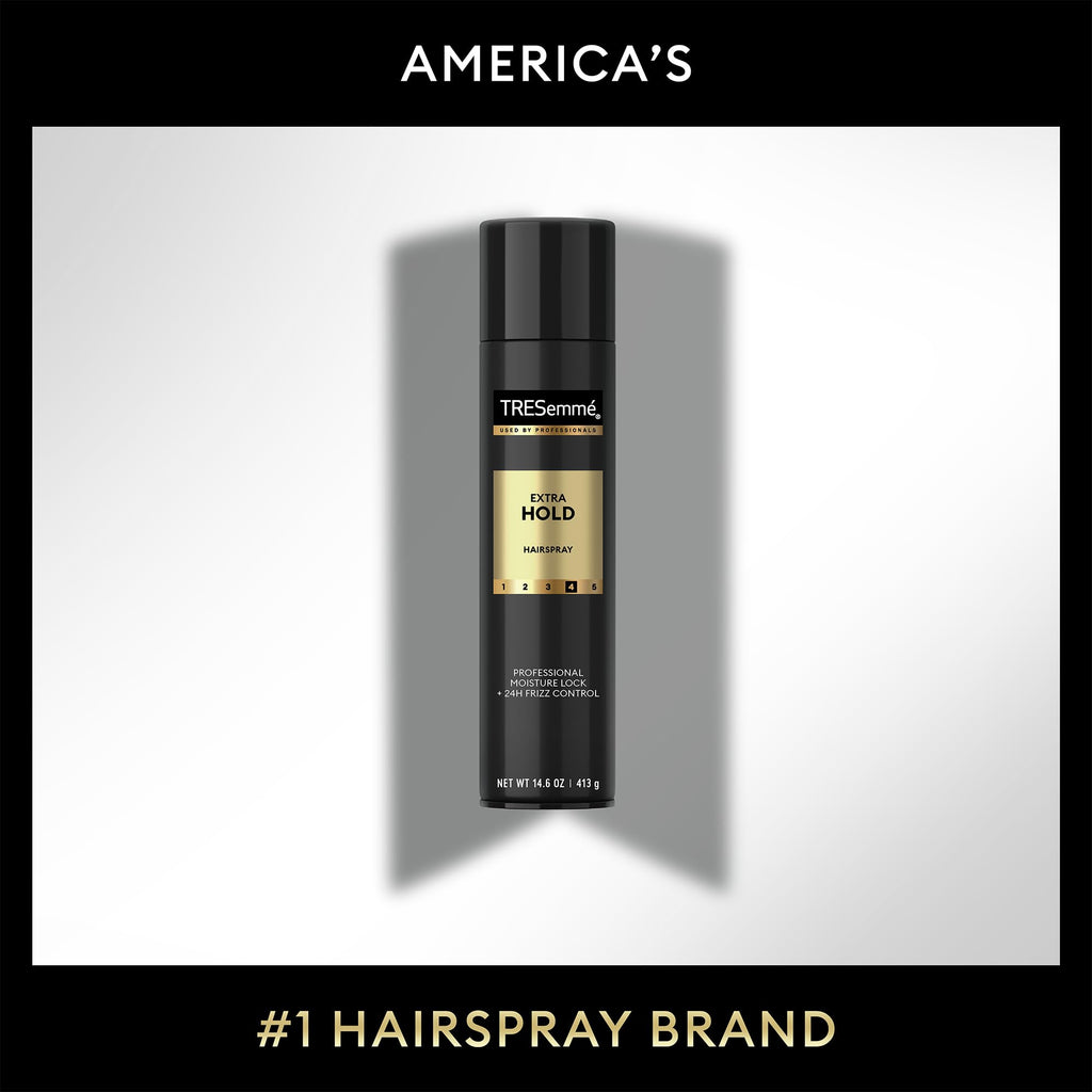 TRESemmé Extra Hold Hairspray 2-Pack + Keratin Repair Mask Set | 24H Frizz Control