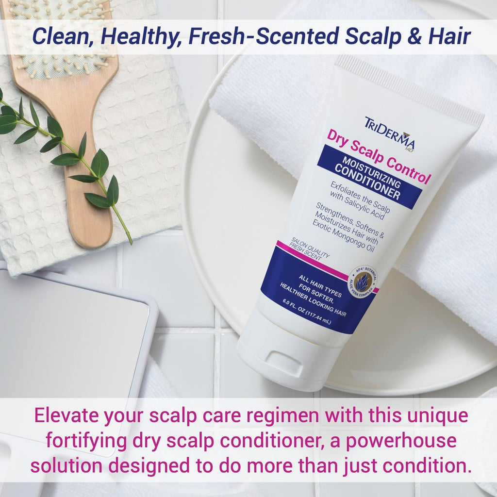 TriDerma Dry Scalp Control Deep Moisturizing Hair Conditioner – Salon Quality Treatment