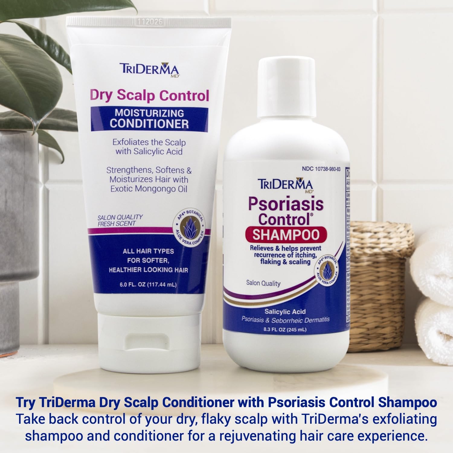 TriDerma Dry Scalp Control Deep Moisturizing Hair Conditioner – Salon Quality Treatment
