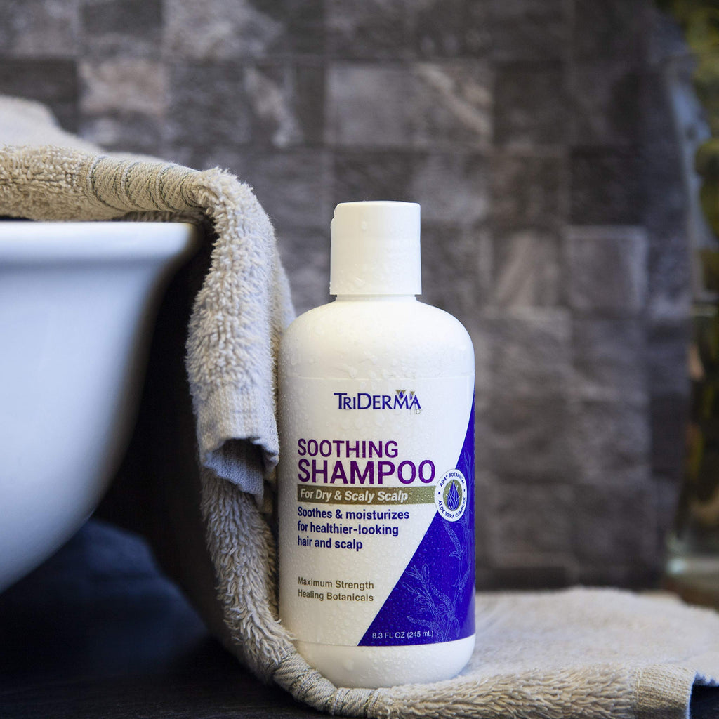 TriDerma Soothing Shampoo for Dry Scalp – Maximum Strength, Coal Tar Free (8.3 oz)