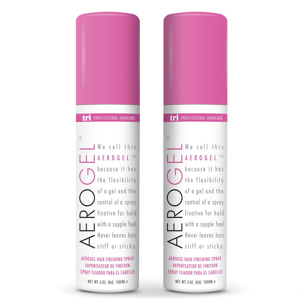 TRIDESIGN Aerogel Hairspray – Strong, Flexible Hold, Shine, and Volume (Travel Size 3 Oz)
