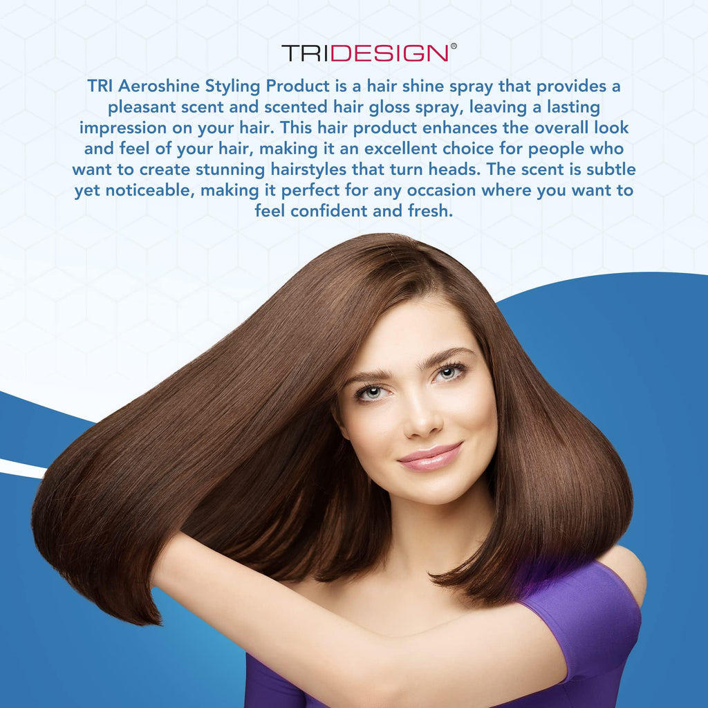TRIDESIGN Aeroshine Finishing Hairspray – Ultra-Light Shine & Sun Protection