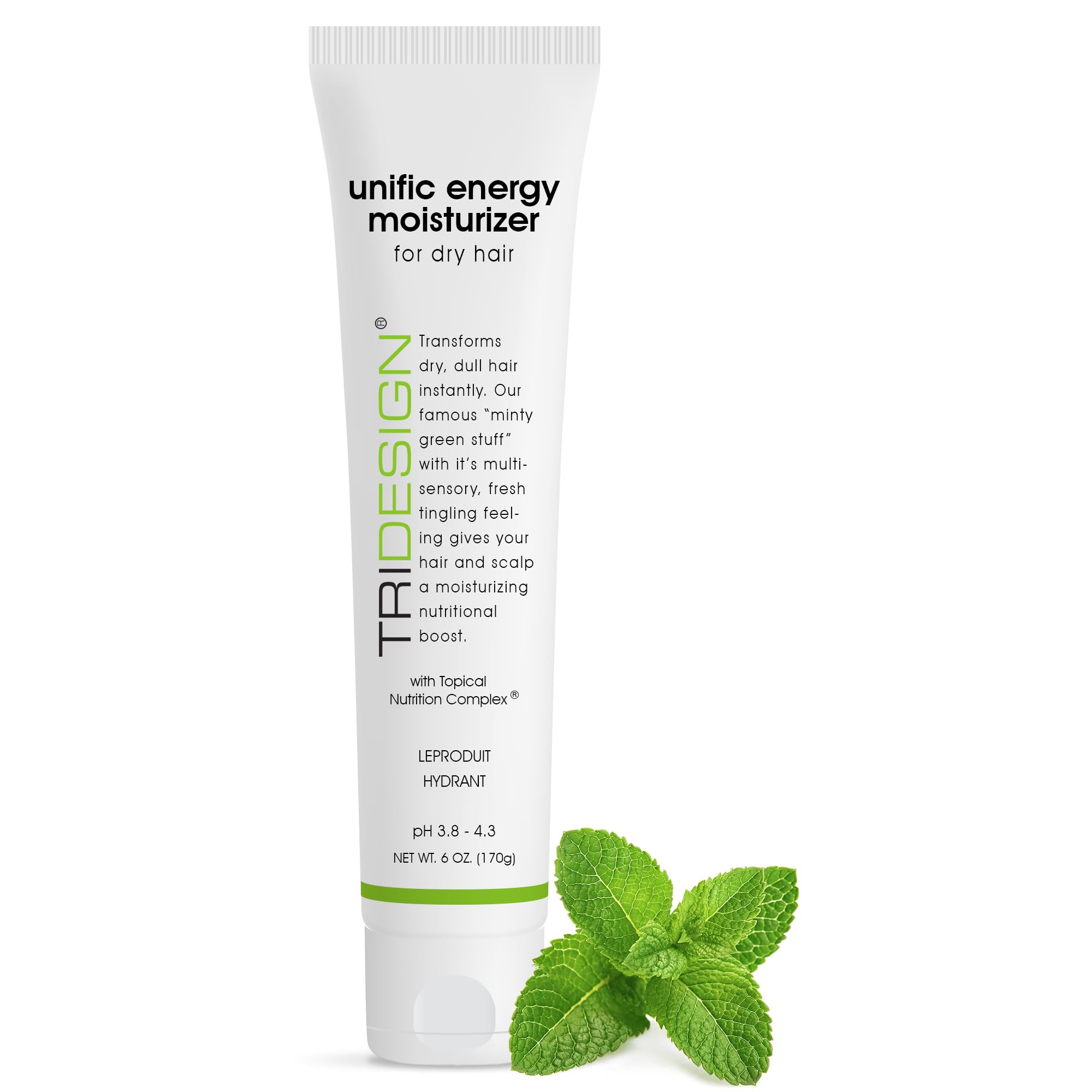 TRIDESIGN Unific Energy Leave-In Conditioner for Curly Hair – Anti-Frizz Serum, Deep Hydration (6 oz)