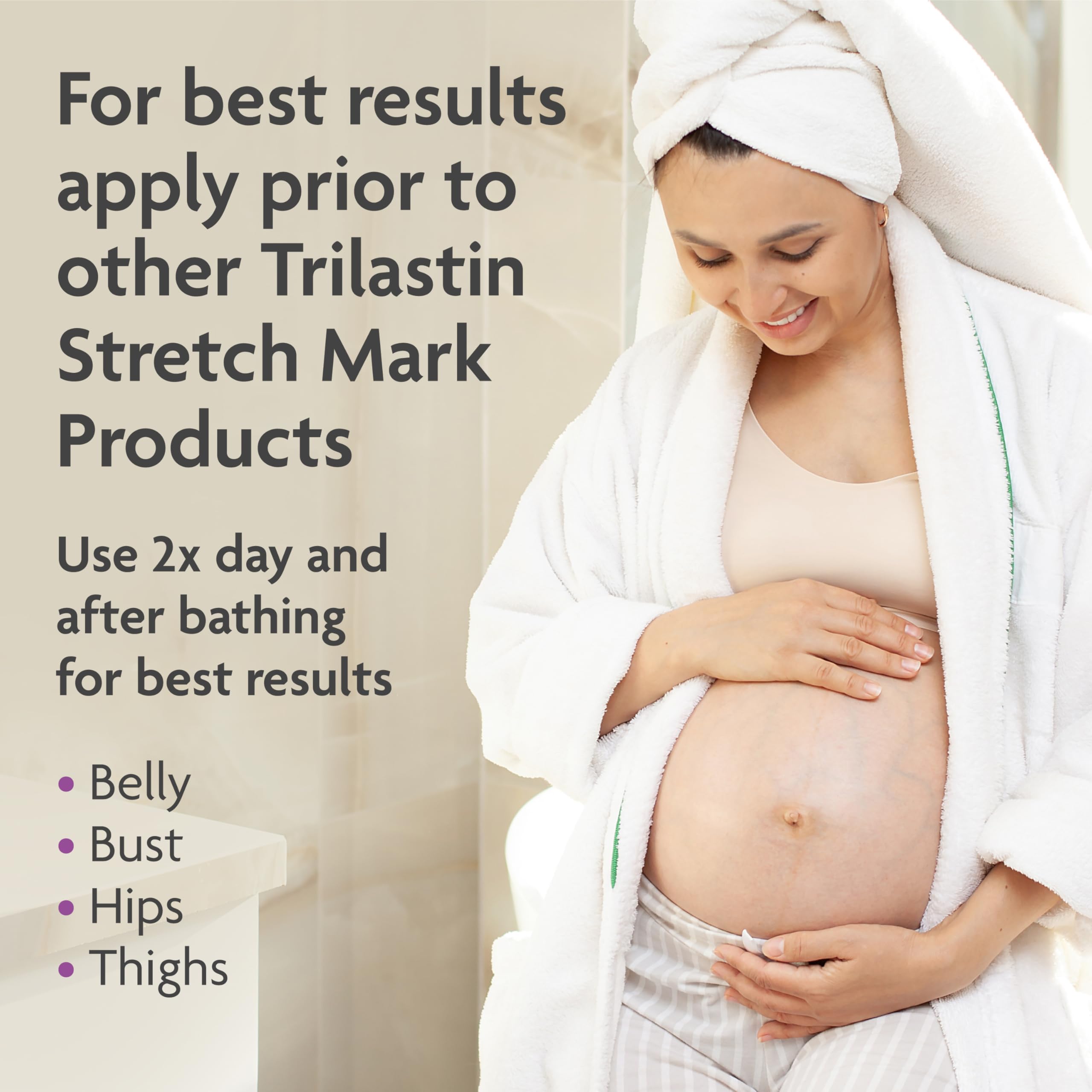 TriLASTIN Hydro-Thermal Accelerator – Vitamin-Infused Moisturizer for Pregnancy & Postpartum Skin