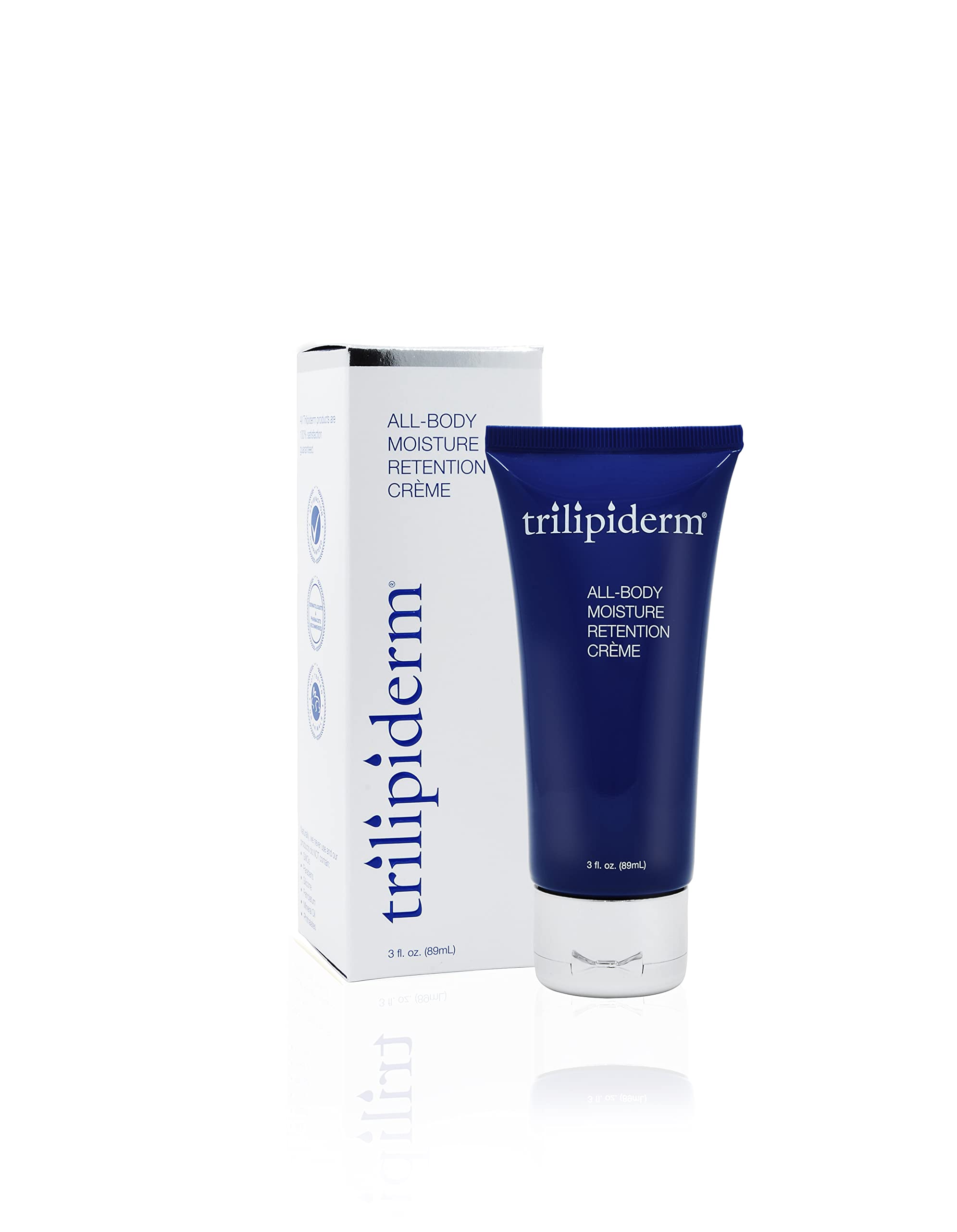 Trilipiderm All-Body Moisture Retention Crème — Plant-Based Hydration for Body & Face (Travel-Size 3 oz)
