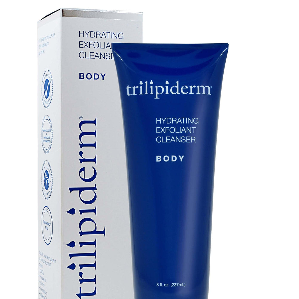 Trilipiderm Hydrating Exfoliant Cleanser — 3-in-1 Body Wash, Scrub & Hydrator, 8 oz