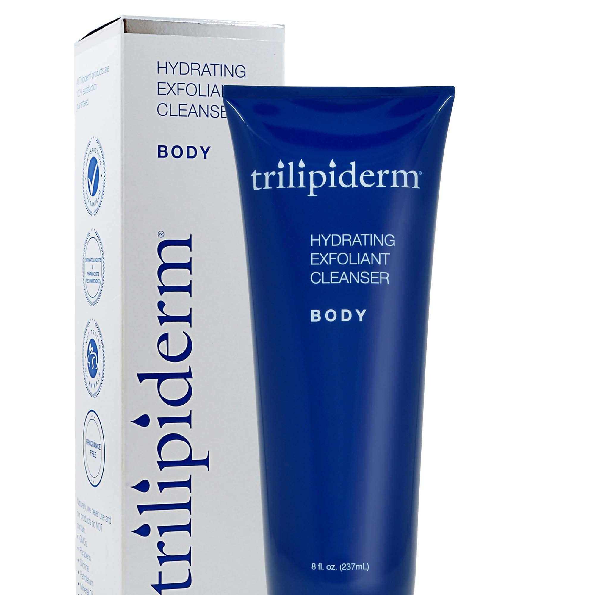Trilipiderm Hydrating Exfoliant Cleanser — 3-in-1 Body Wash, Scrub & Hydrator, 8 oz