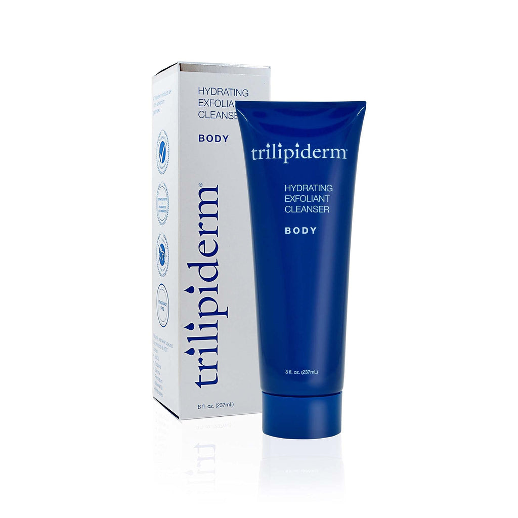 Trilipiderm Hydrating Exfoliant Cleanser — 3-in-1 Body Wash, Scrub & Hydrator, 8 oz