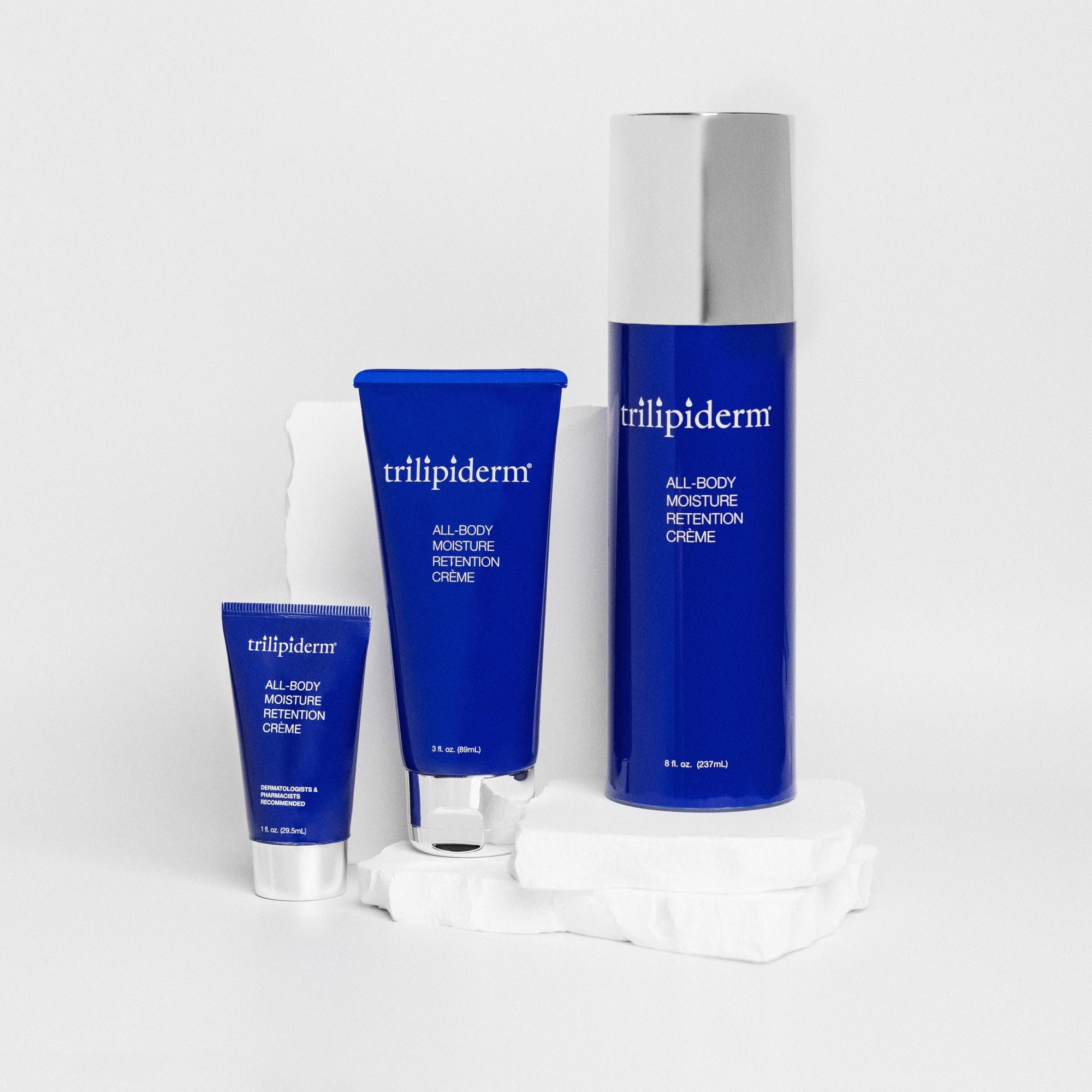 Trilipiderm All-Body Moisture Retention Crème — Plant-Based Hydration for Body & Face (Travel-Size 3 oz)